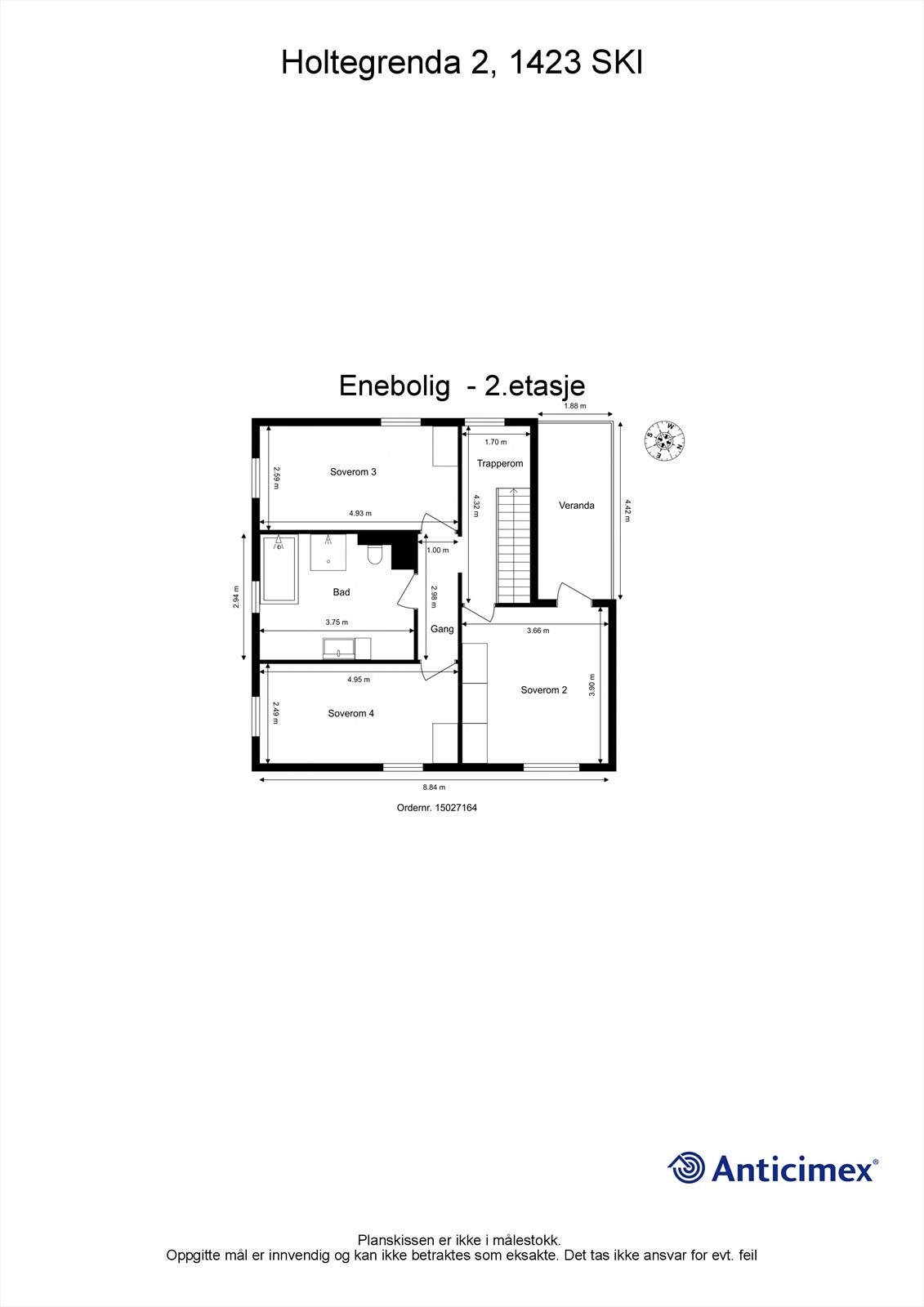 Plantegning 2. etasje Galleribilde