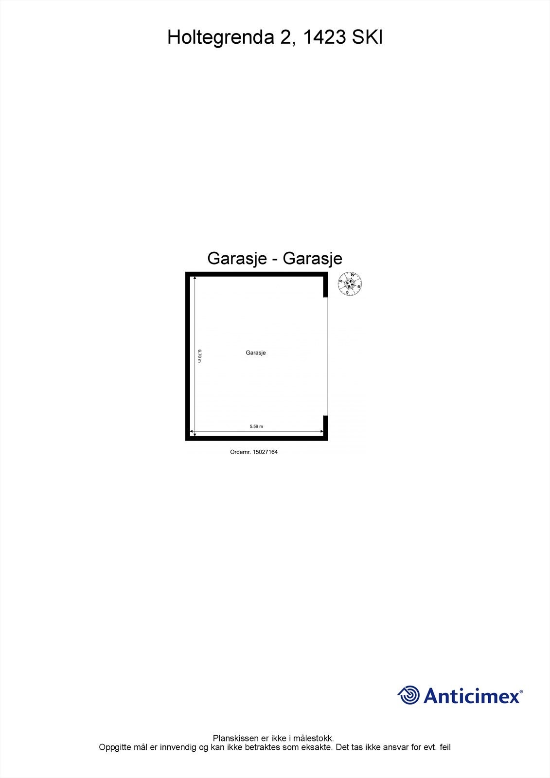 Plantegning garasje Galleribilde