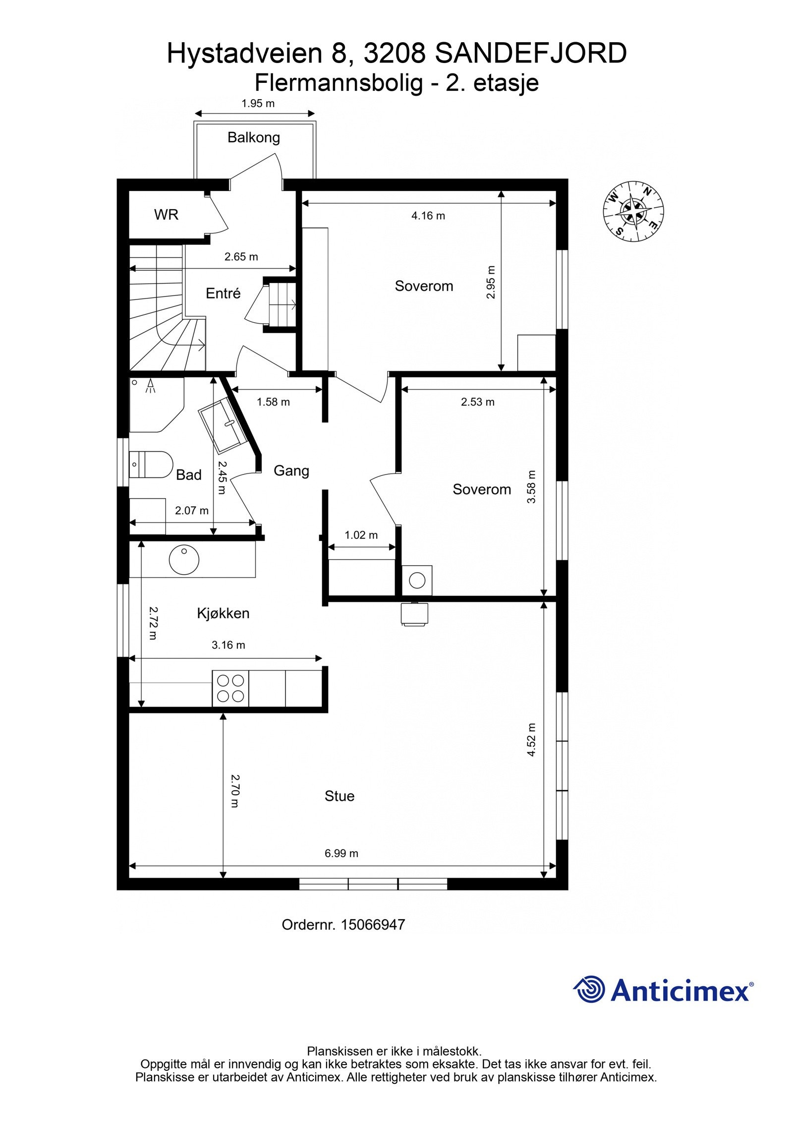 Plantegning 2.etasje Galleribilde