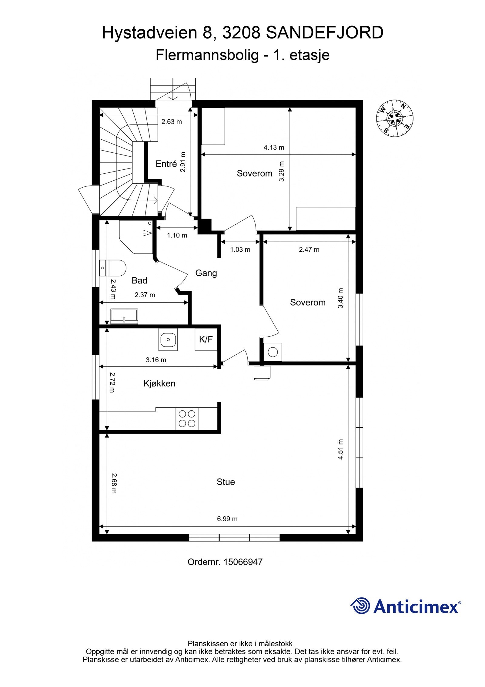 Plantegning 1.etasje Galleribilde