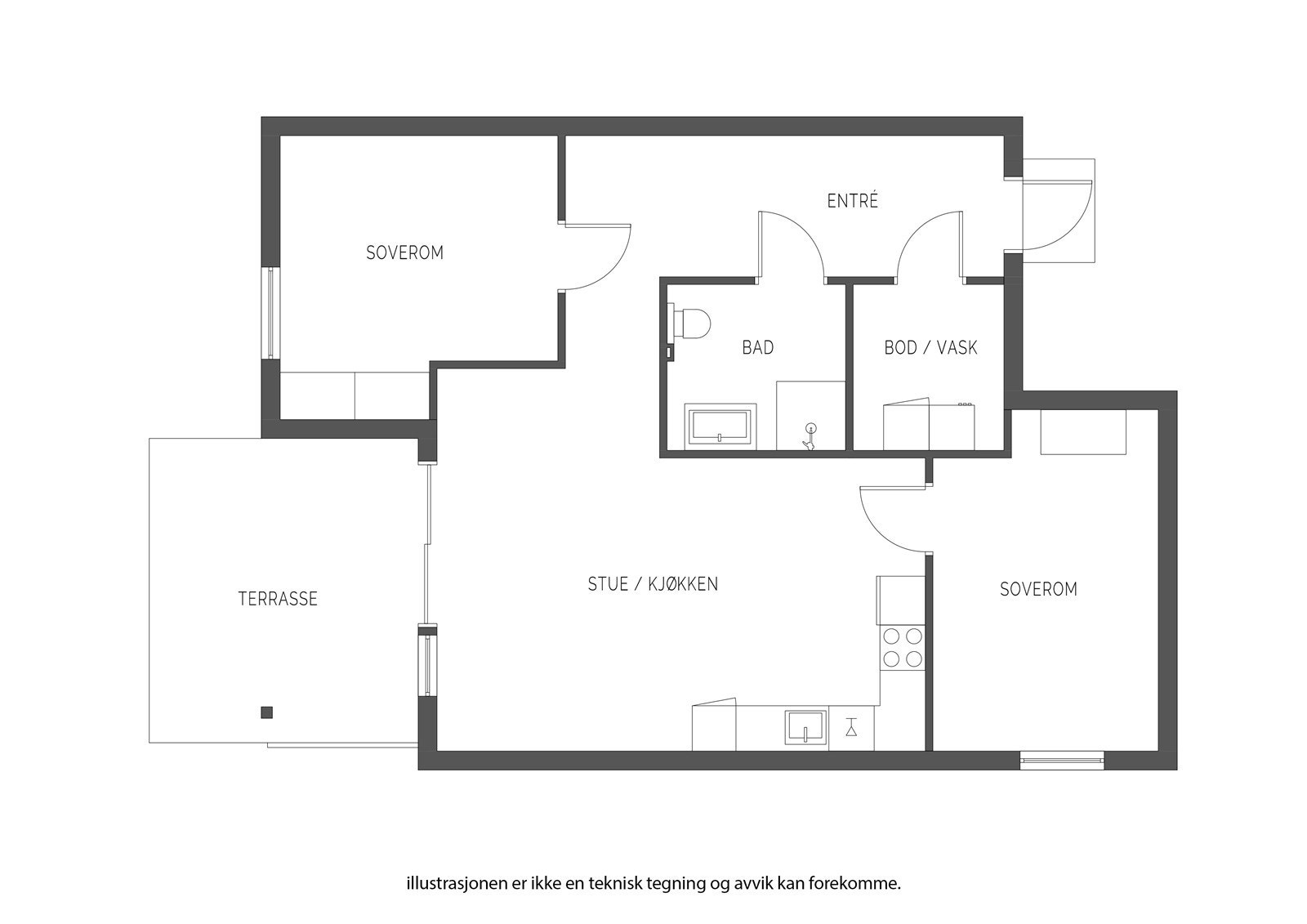 Plantegning Galleribilde