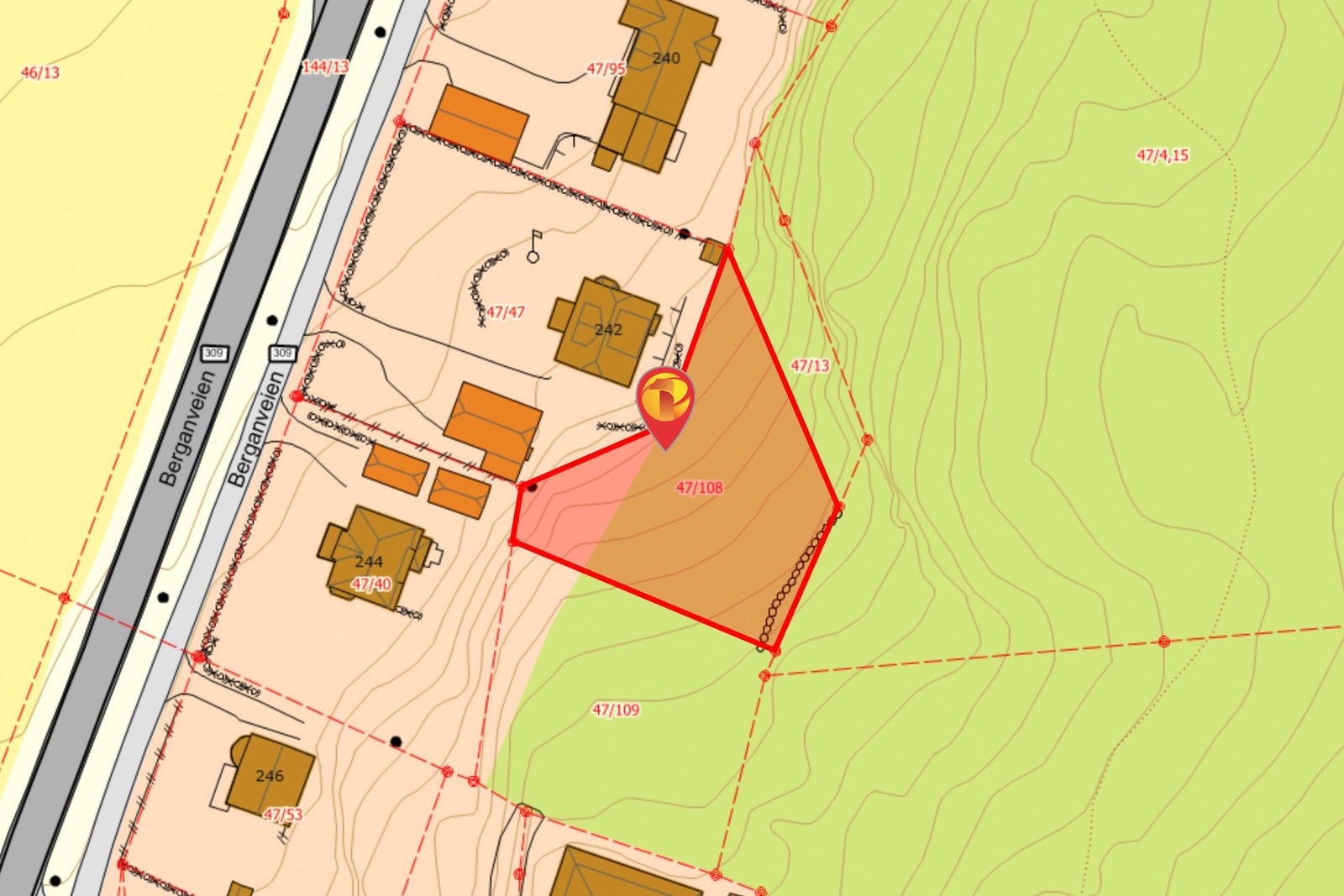 Situasjonskart Galleribilde