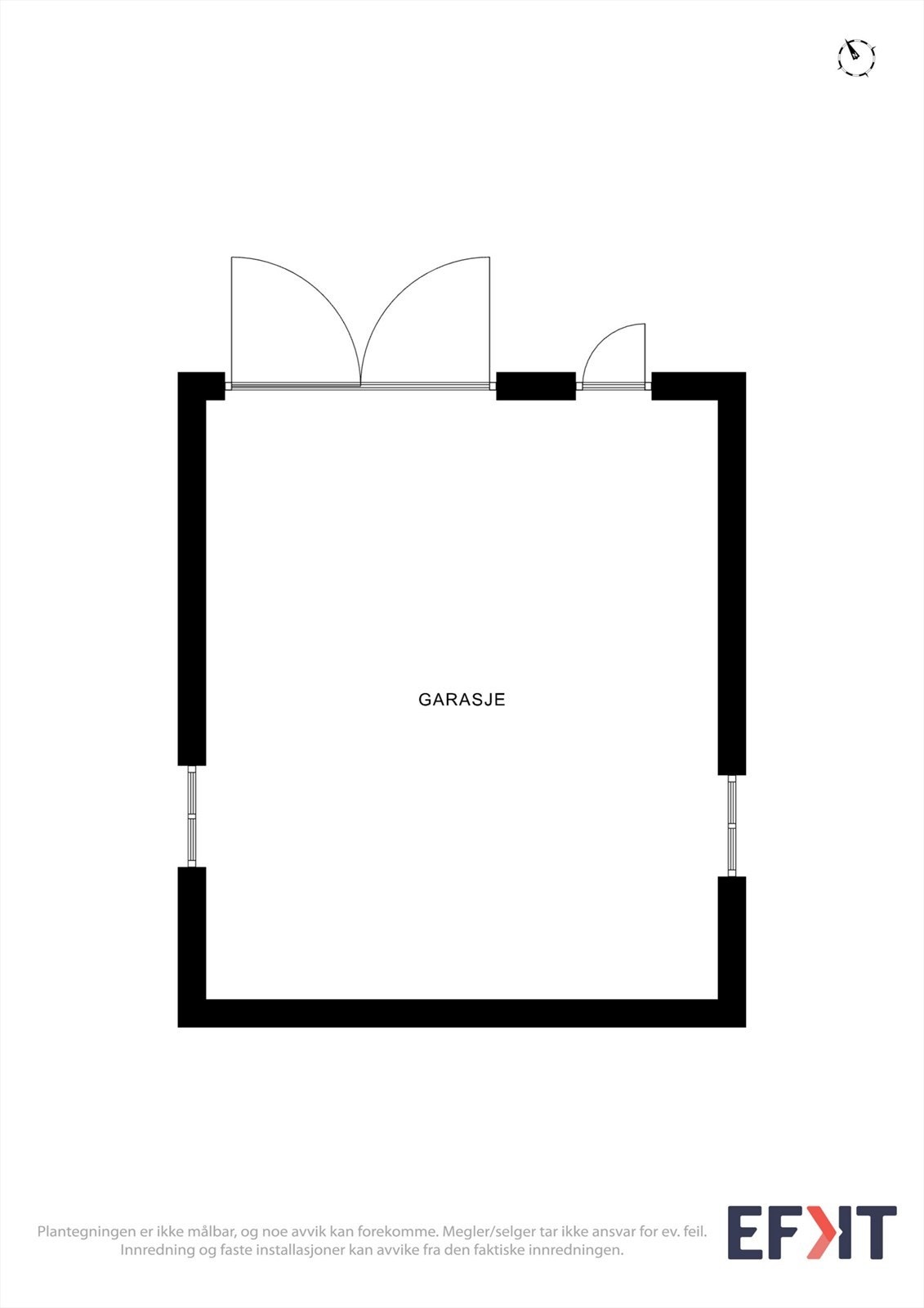 Plantegning garasje Galleribilde