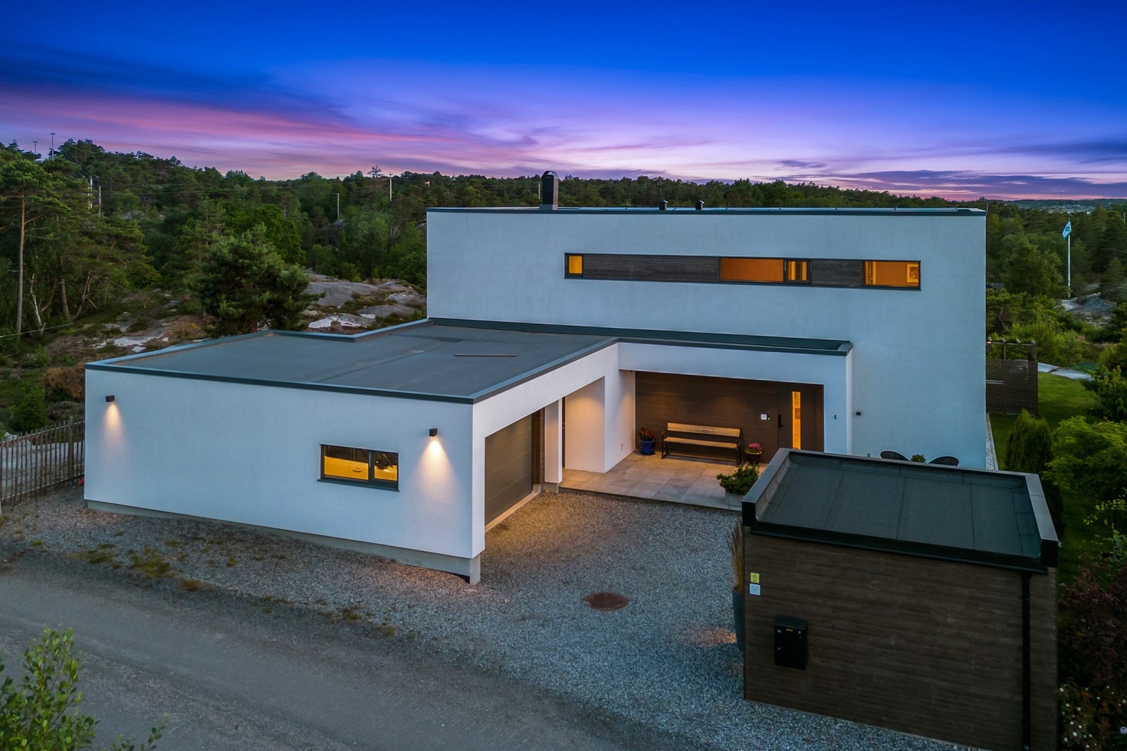 Fra kjørevei i gaten, område er fortsatt under etablering Galleribilde