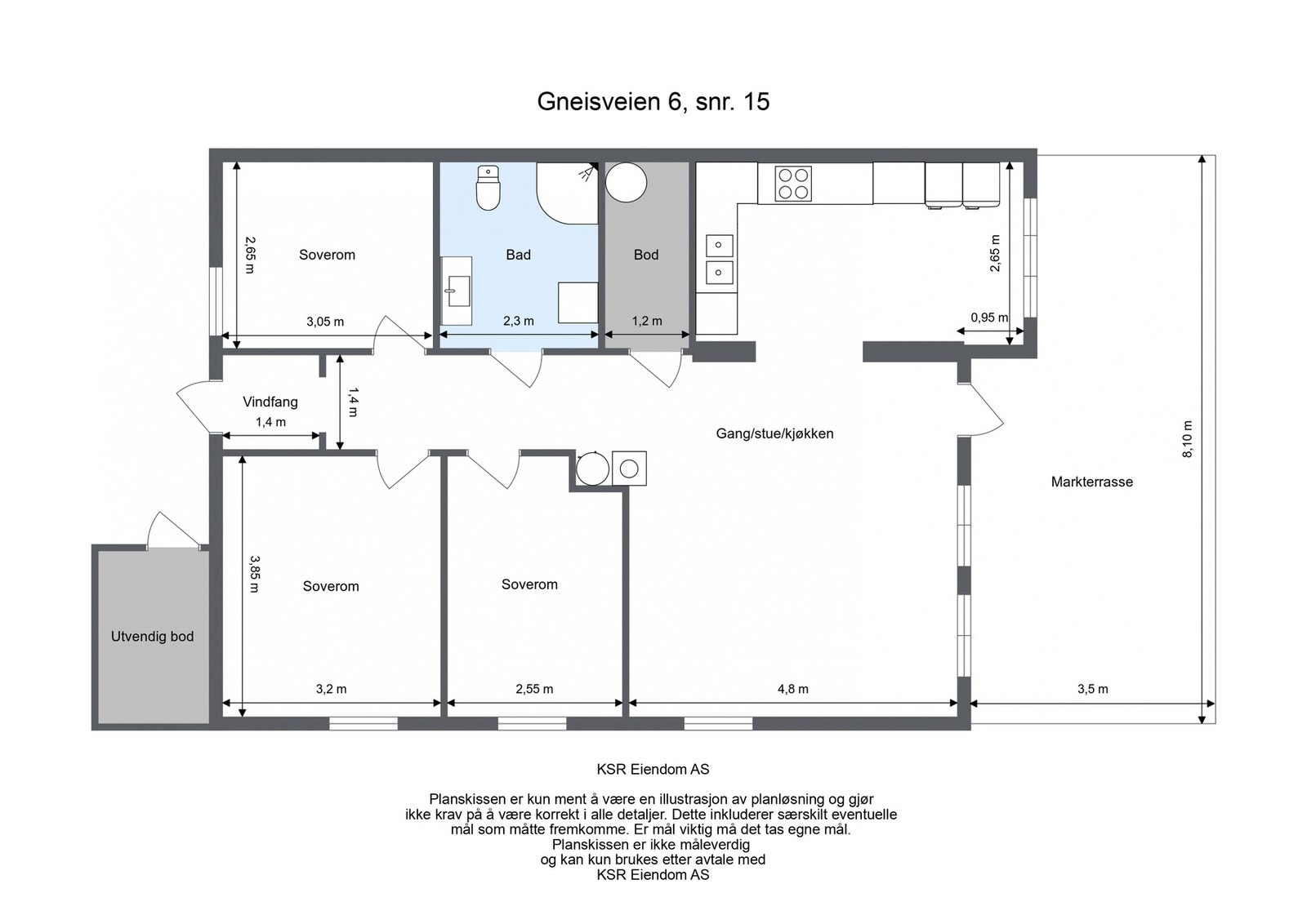 Plantegning Galleribilde