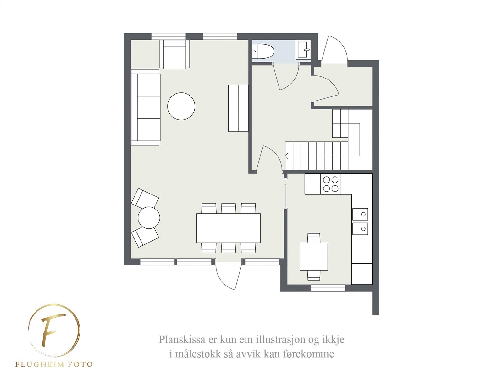Planteikning - 1. Etasje Galleribilde