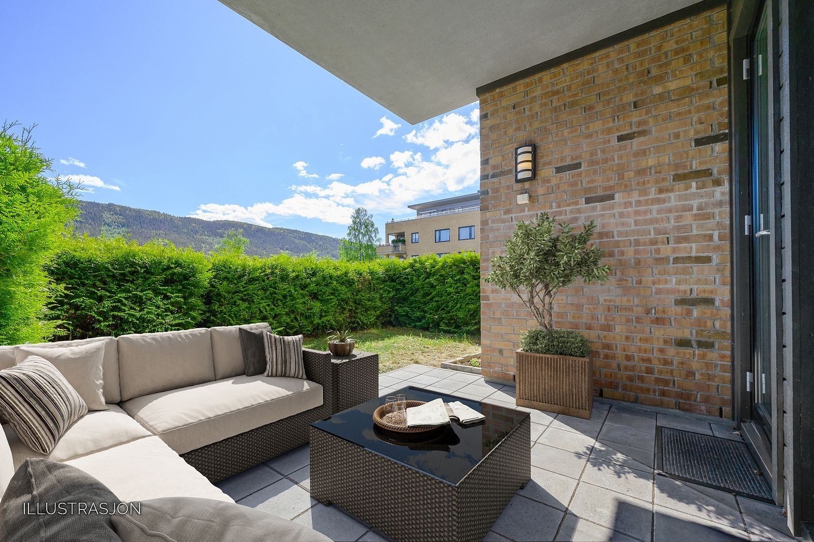 Velkommen til Buskerudveien 217C! Bildet er digitalt stylet Galleribilde