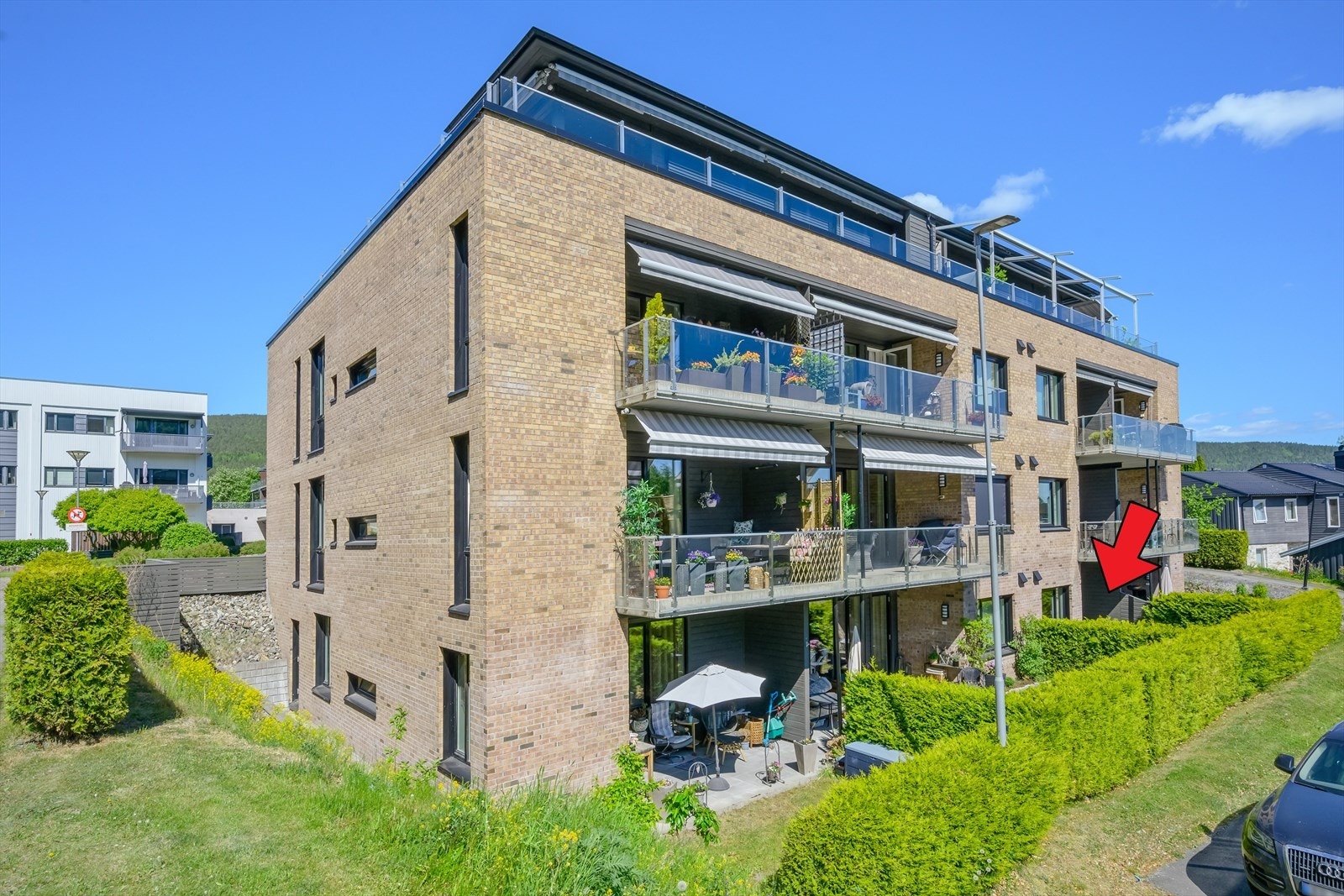 Leiligheten har en fin intern beliggenhet Galleribilde