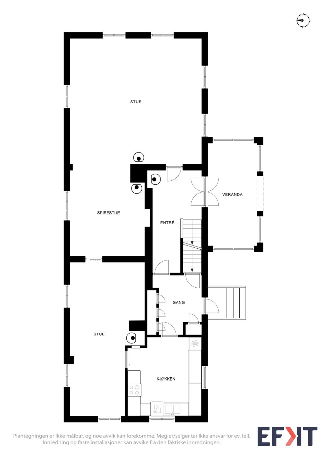 Plantegning 1. etg. Galleribilde