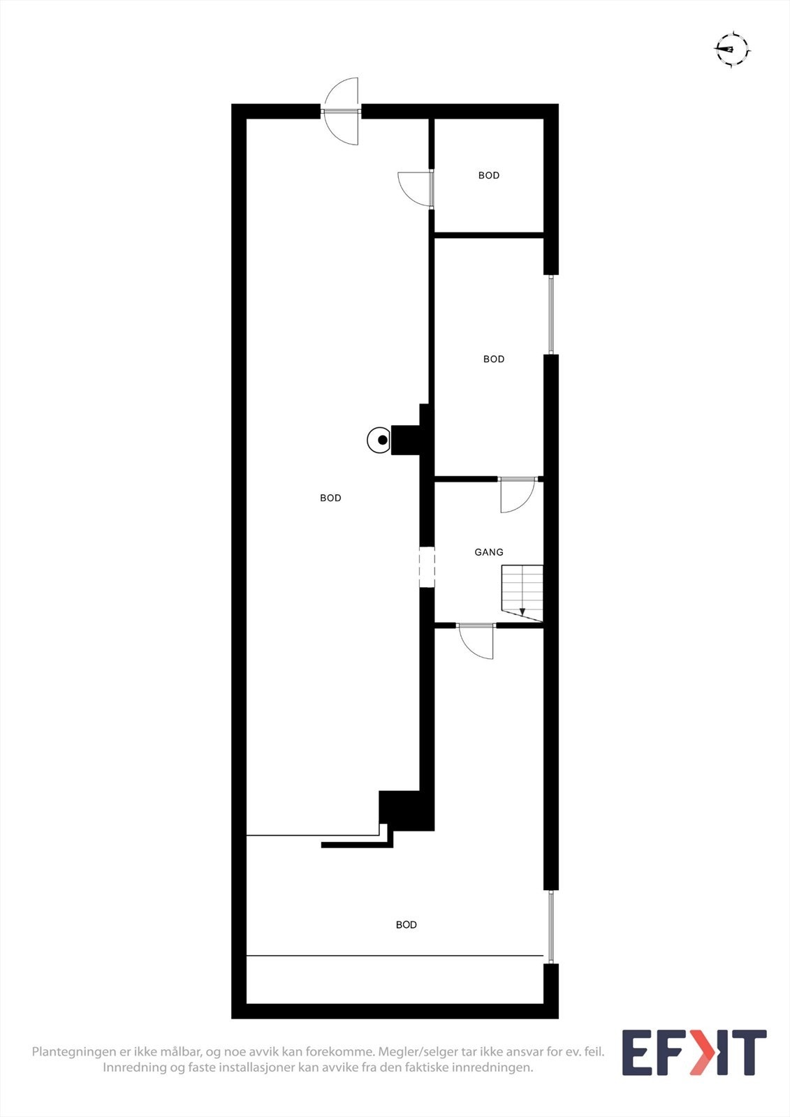 Plantegning kjeller Galleribilde