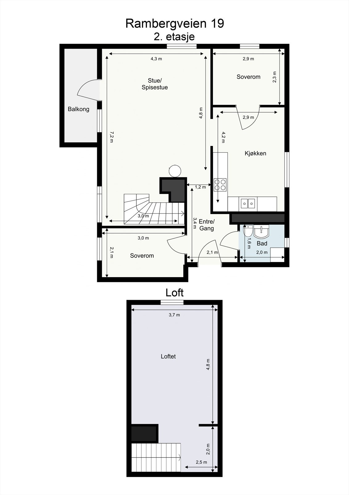 Plantegning 2. etasje. Galleribilde