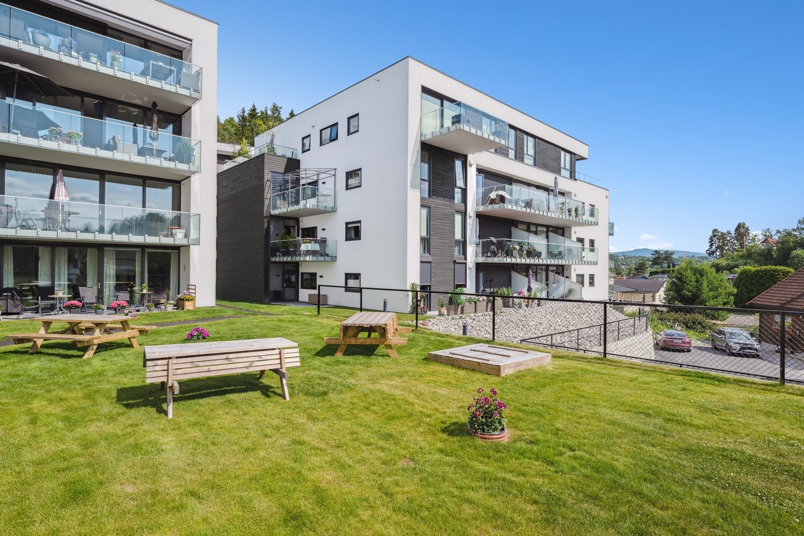 Her får man tilgang på pent opparbeidede fellesarealer mm. Galleribilde