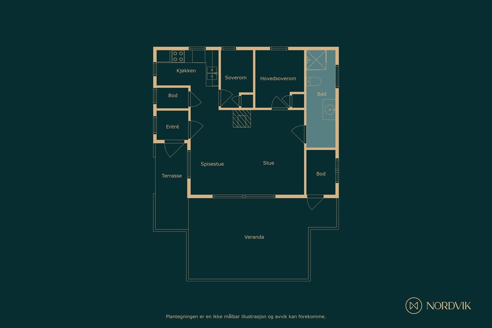 Plantegning Galleribilde