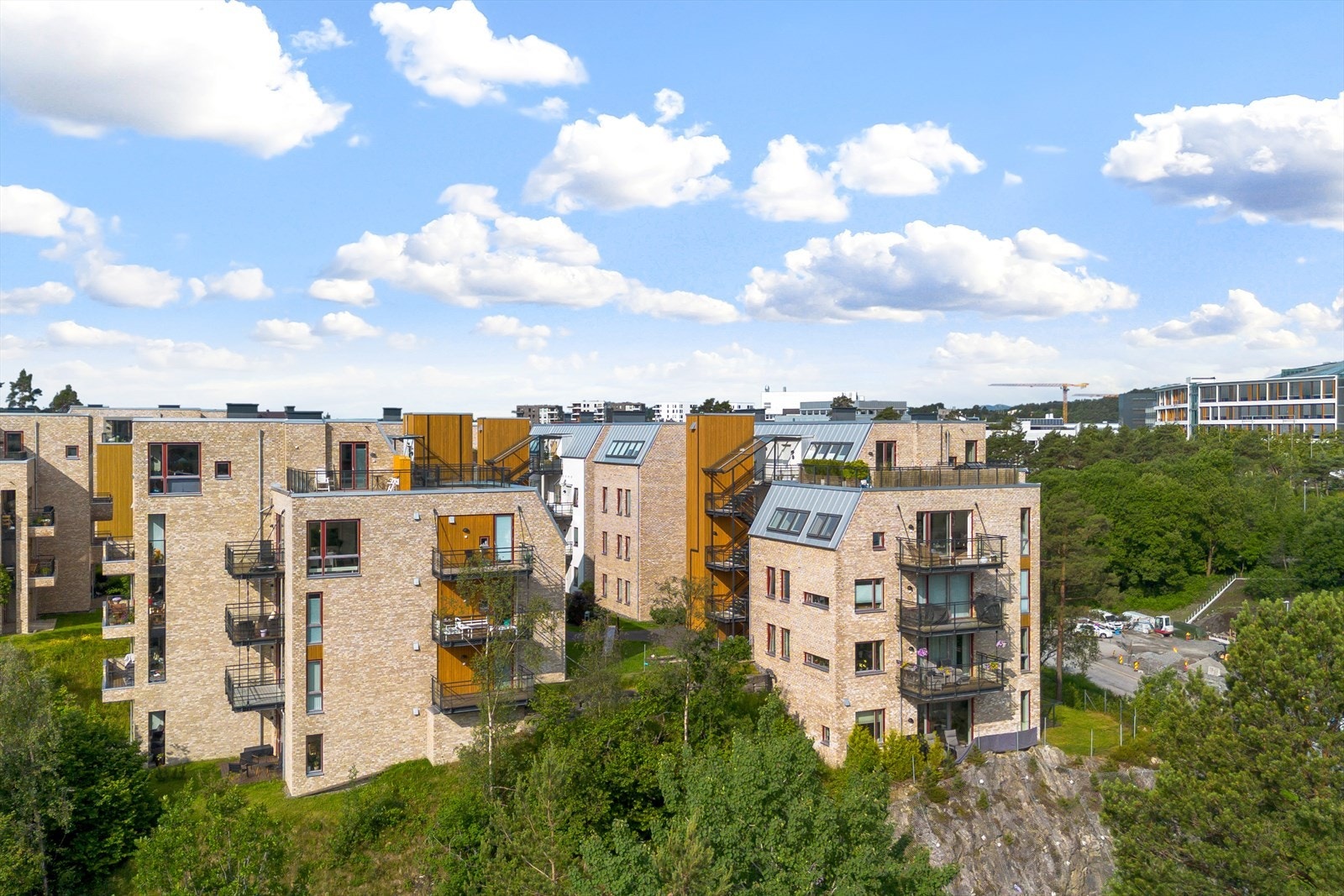 Dronebilde av Sandsliåsen 33 Galleribilde