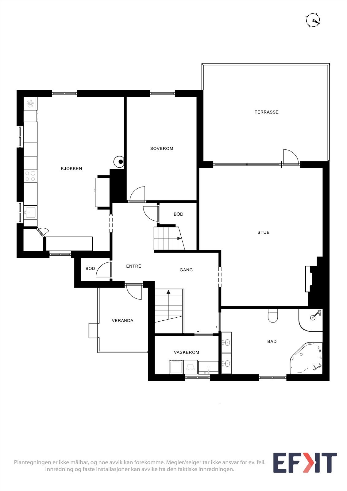Plantegning - 1. etasje Galleribilde