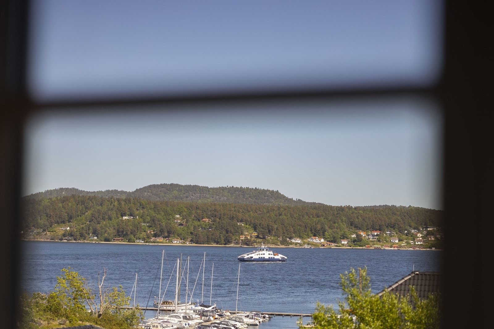 Utsikt fra stue vindu Galleribilde