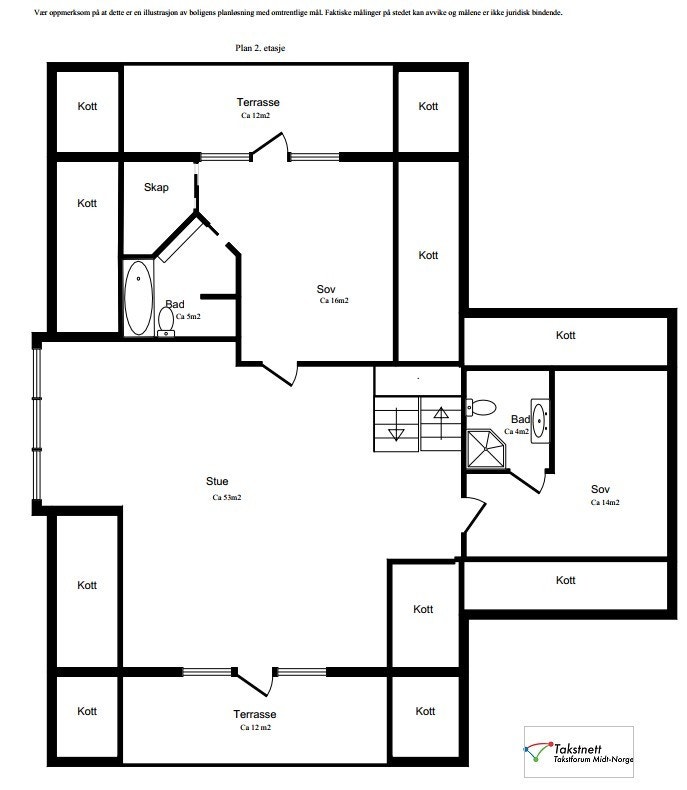 Planskisse i 2.etg. Galleribilde