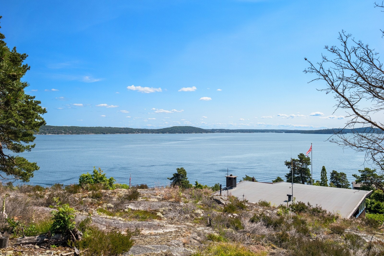 Panorama fjordutsikt. Galleribilde