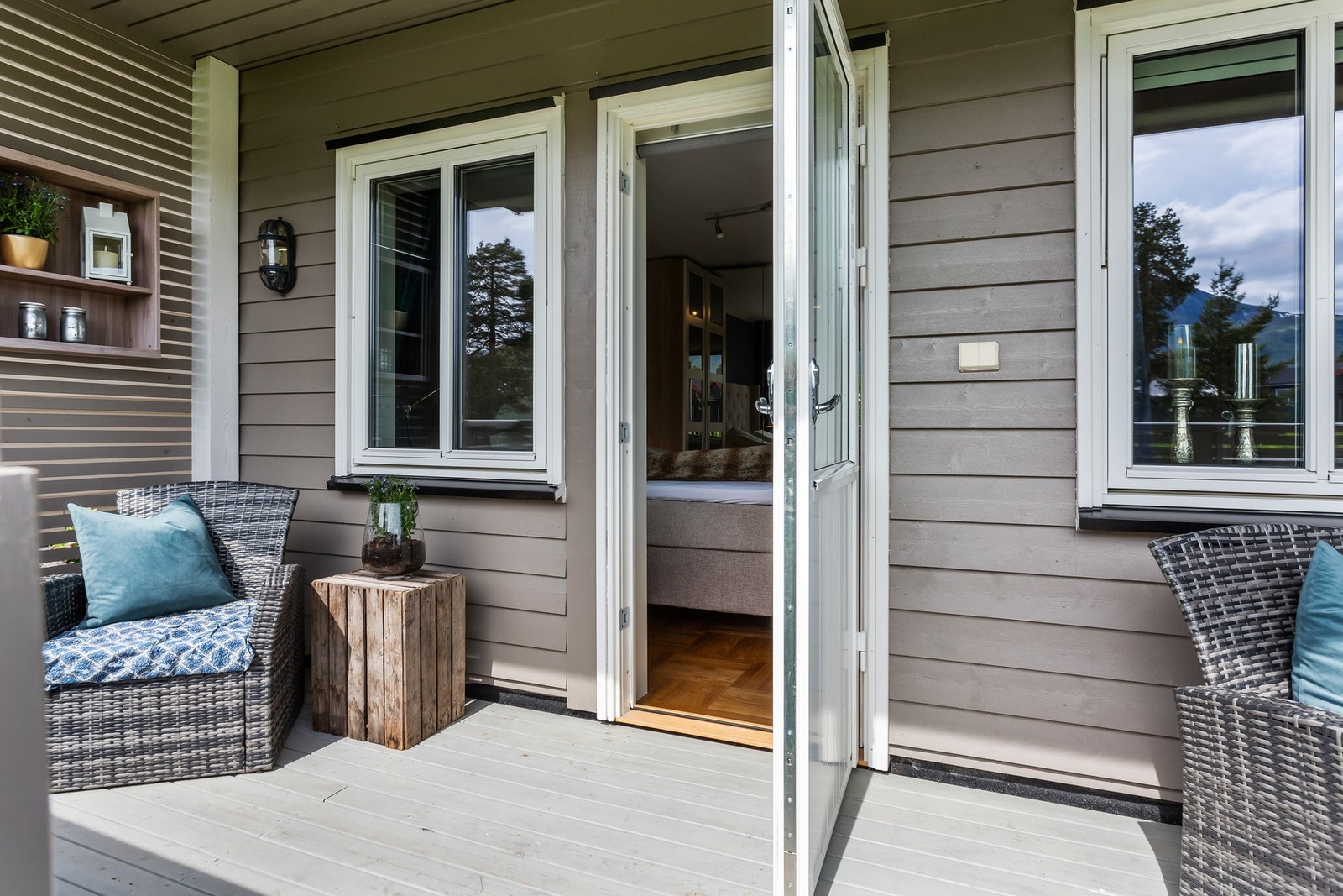 Terrassen er på 11m². Galleribilde