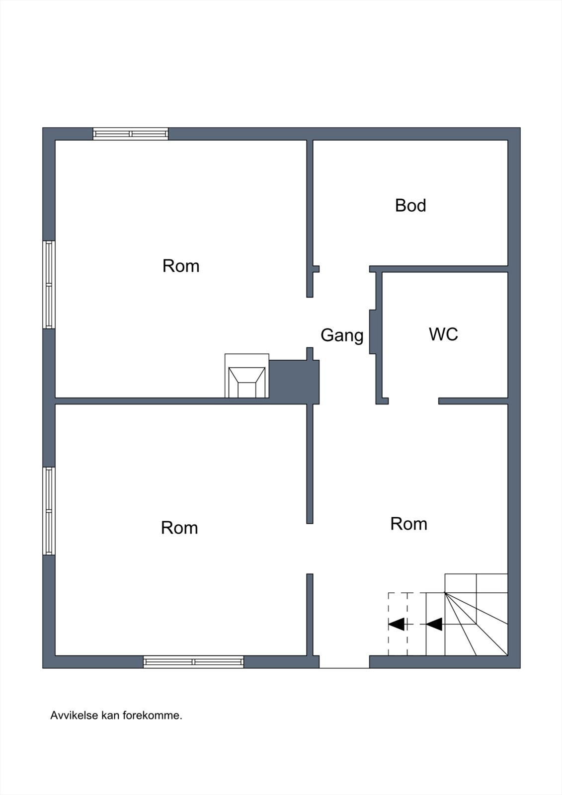 Planskisse kjellar Galleribilde
