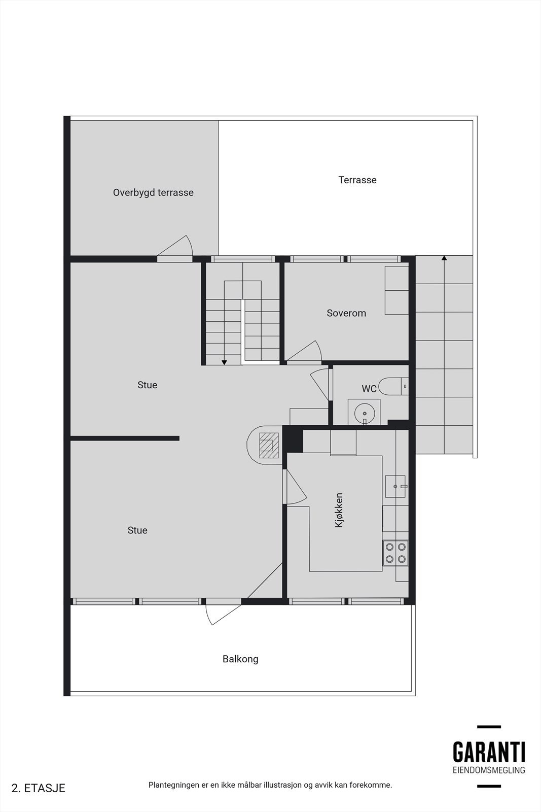 - Planteikning 1 etasje - Galleribilde