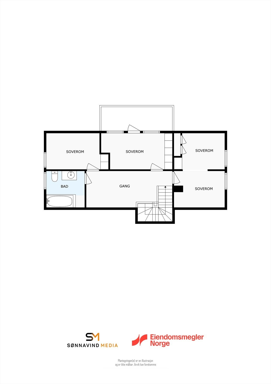 Plantegning 2. etasje Galleribilde