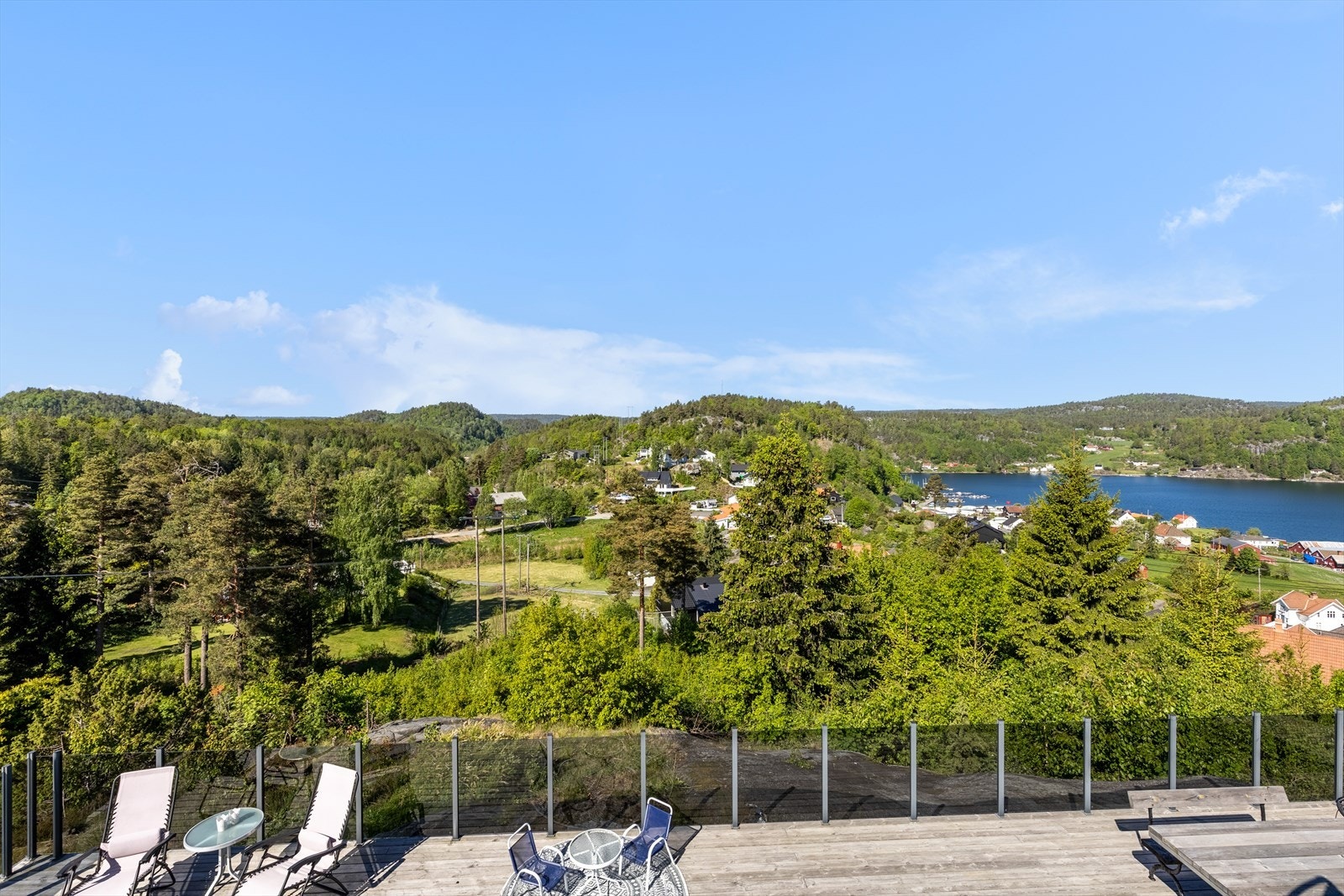 Panoramautsikt fra balkongen Galleribilde