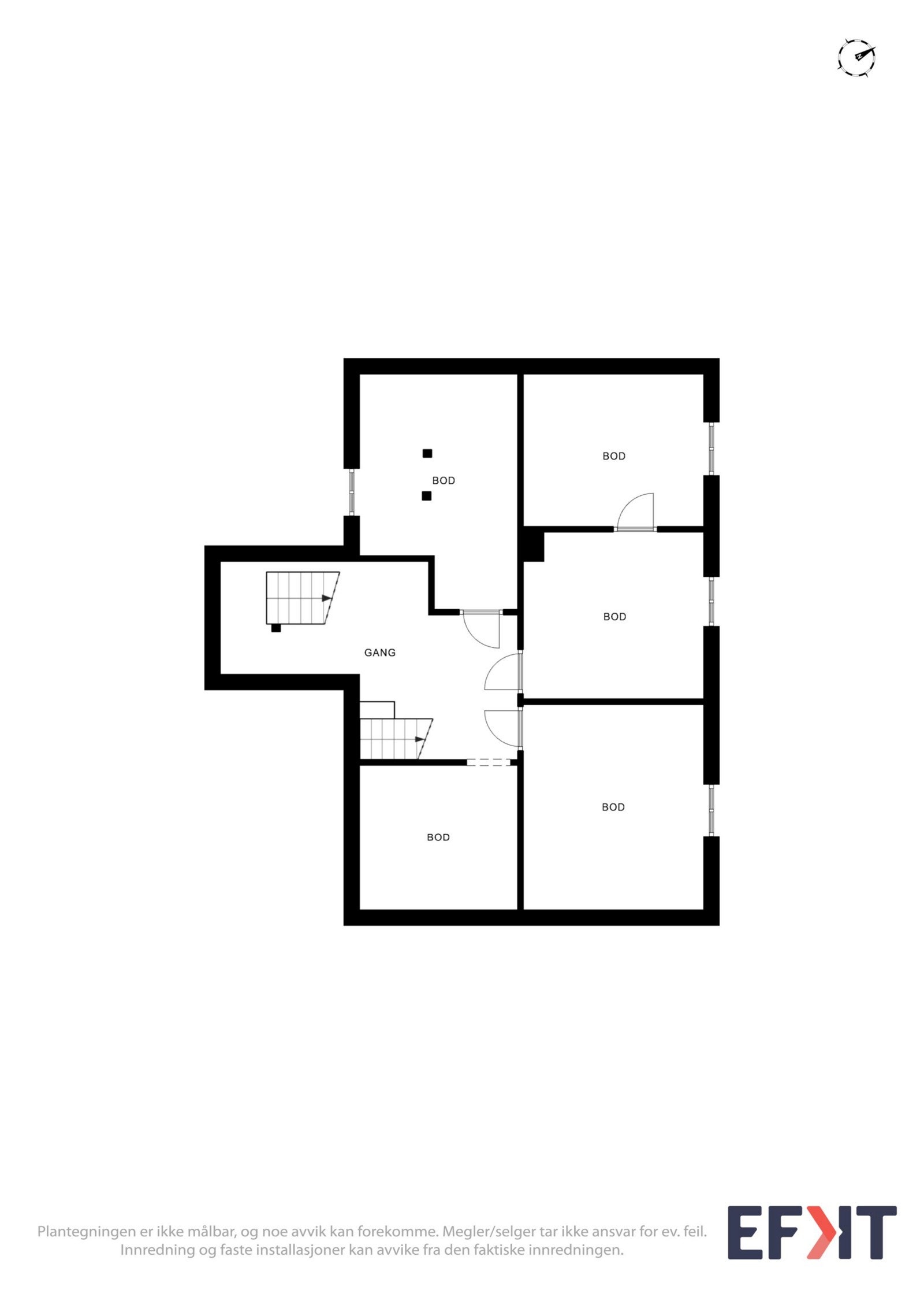 Planskisse kjeller Galleribilde