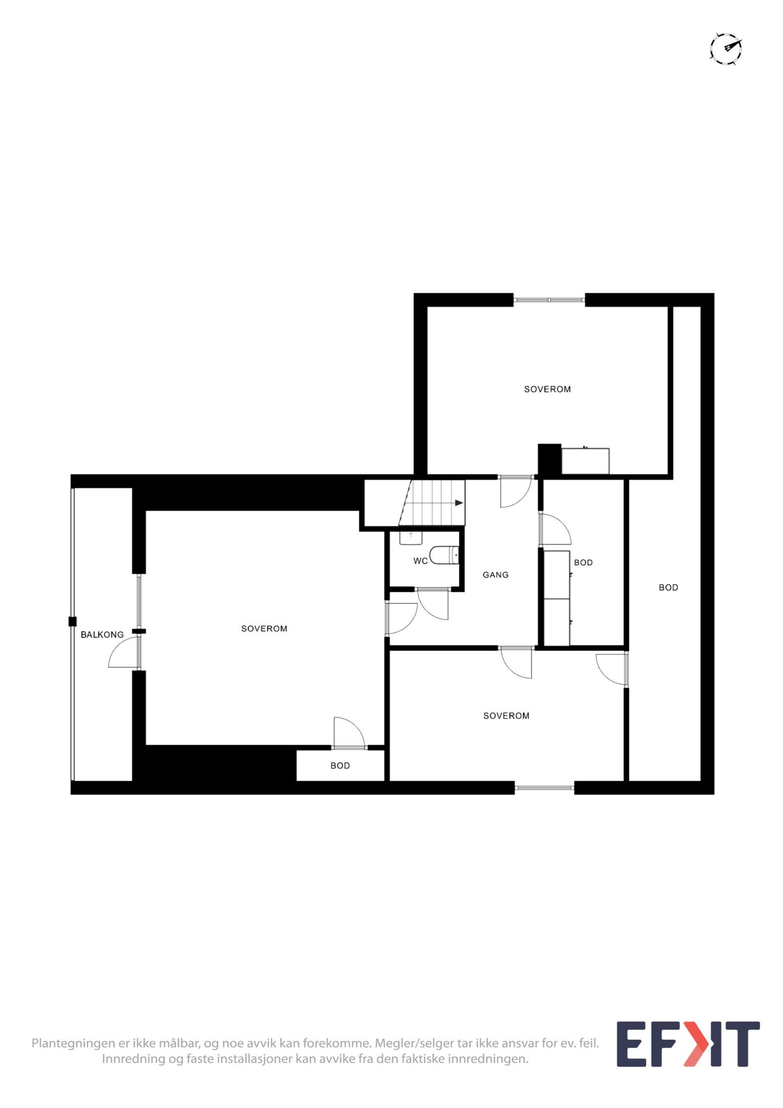 Planskisse loft Galleribilde