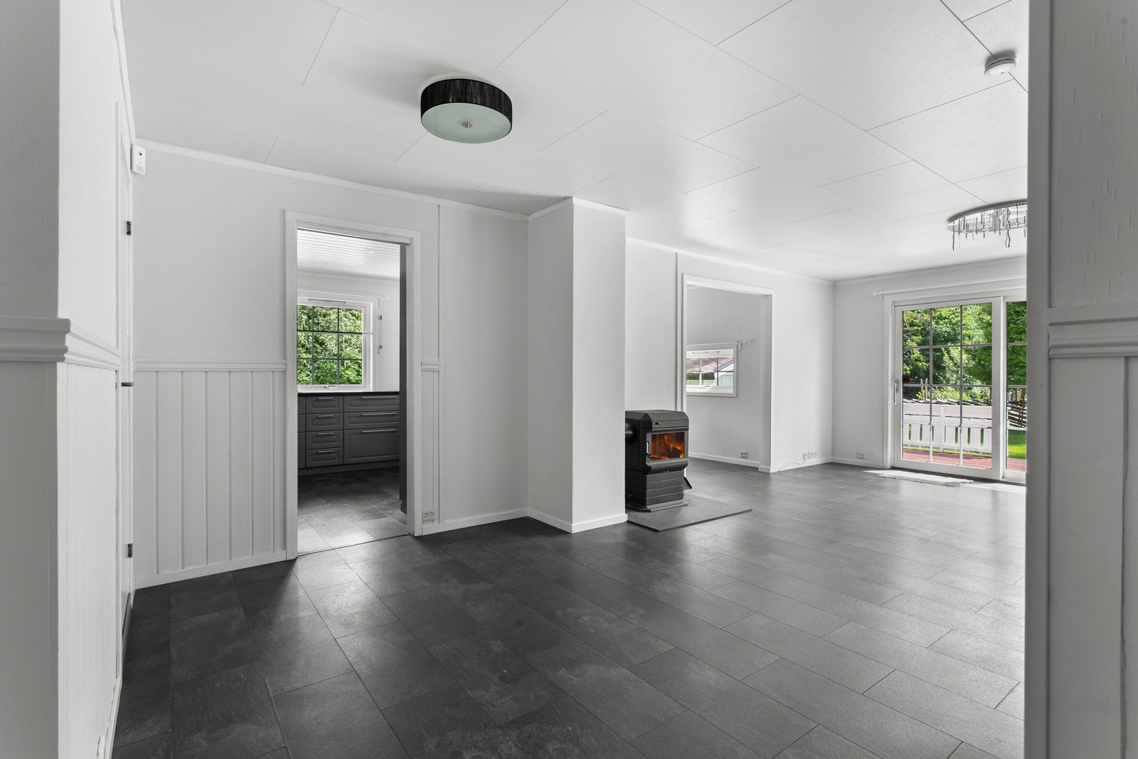 I 1. etasje finner du stuen i hoveddelen av boligen. Galleribilde