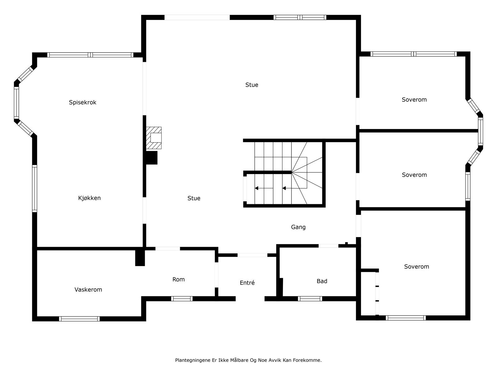 Plantegning 1. etasje. Galleribilde