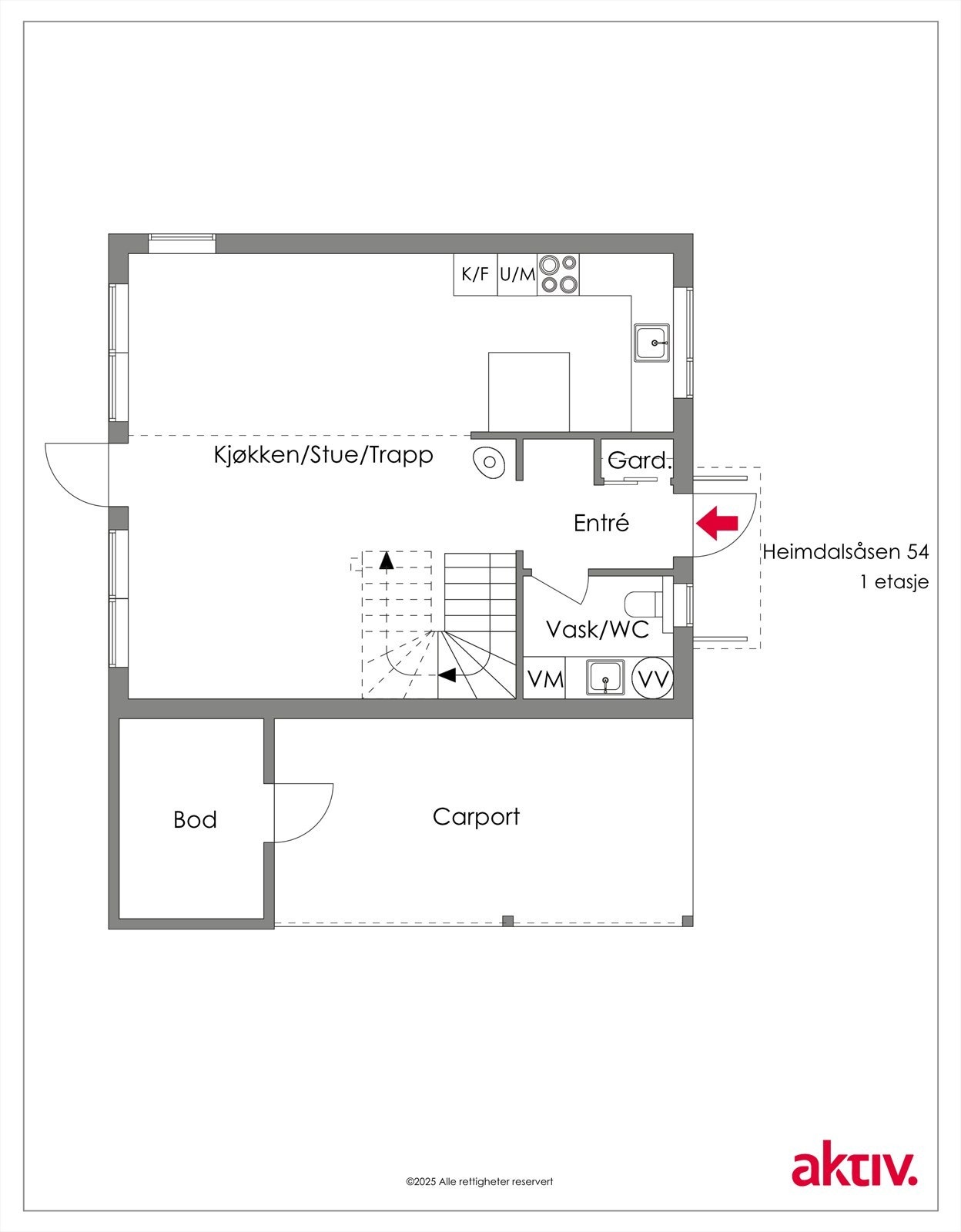 2D plantegning Galleribilde