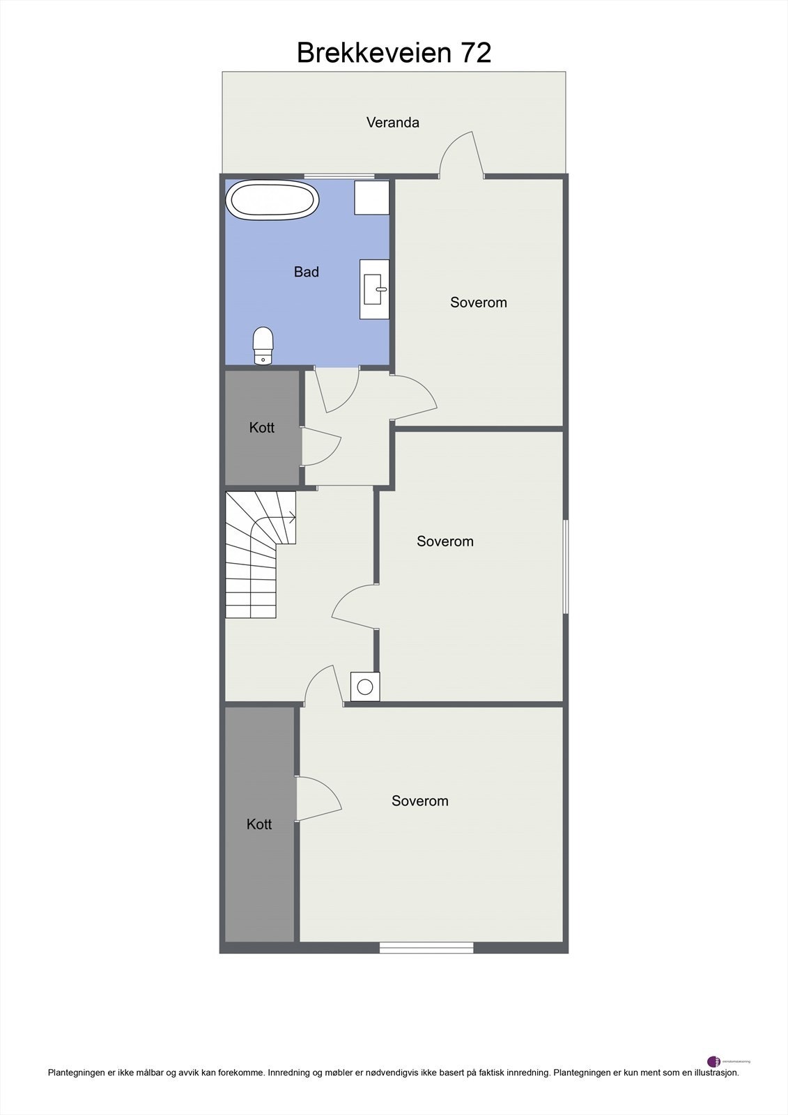 Plantegning 2. etasje Galleribilde