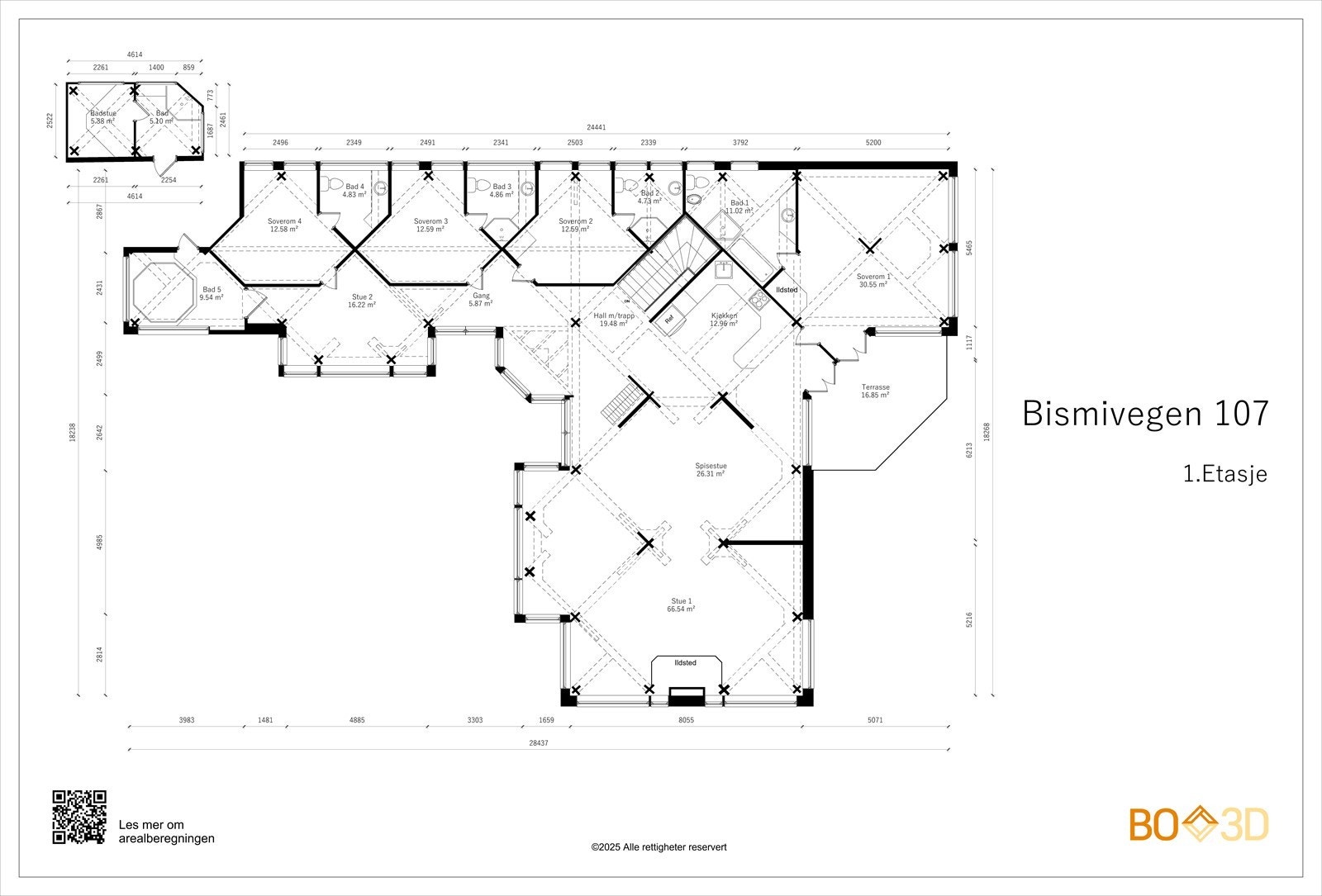 Plantegning - 1. etasje Galleribilde