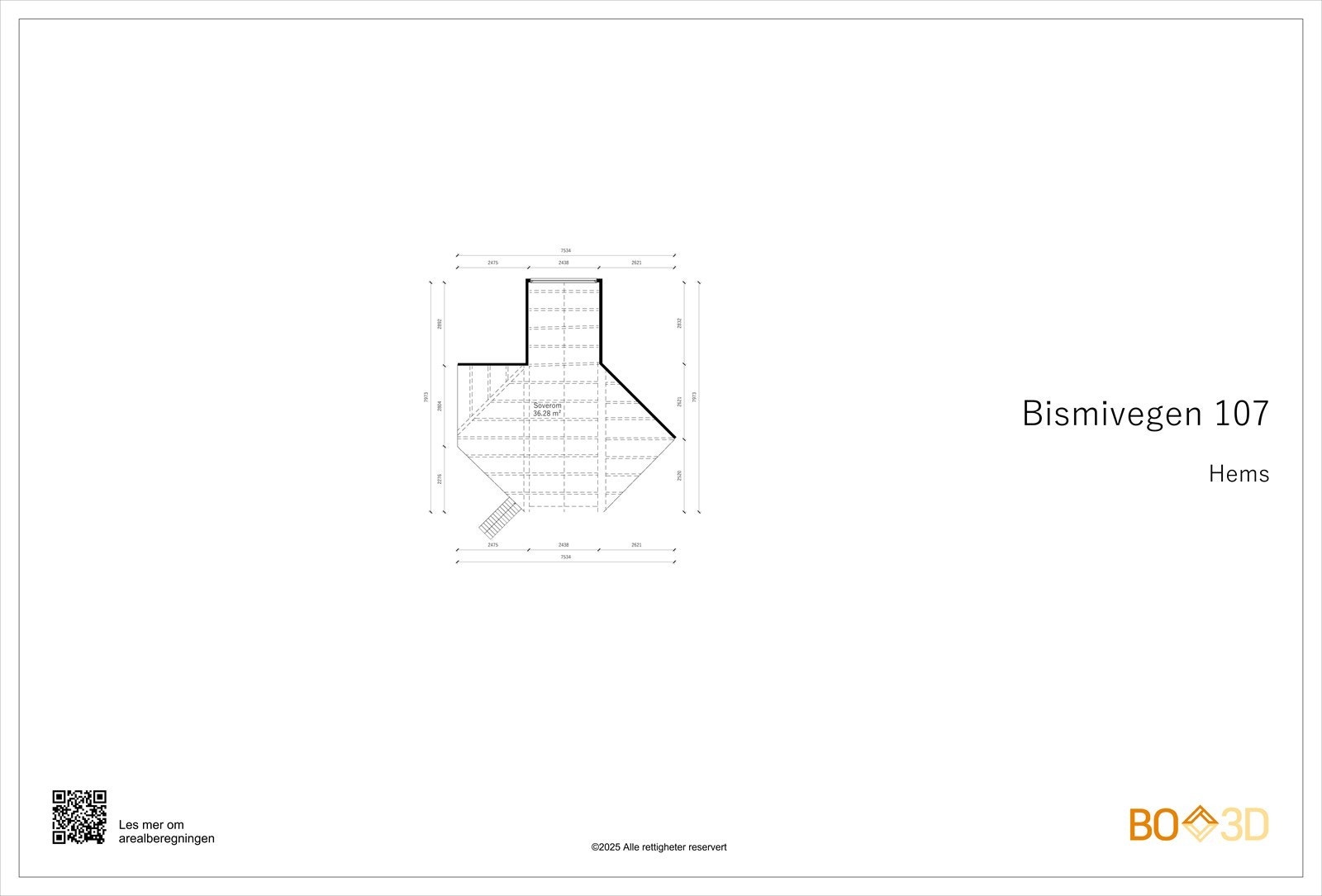 Plantegning - Hems Galleribilde