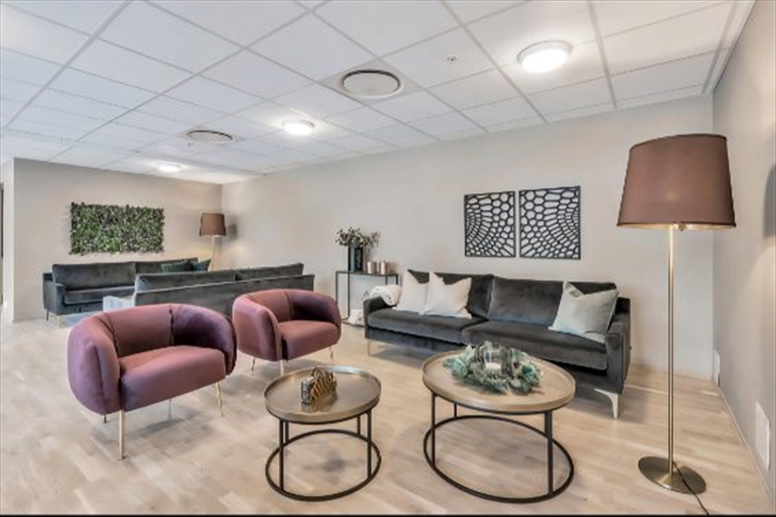 Felles kjellerstue, som man kan leie. Galleribilde