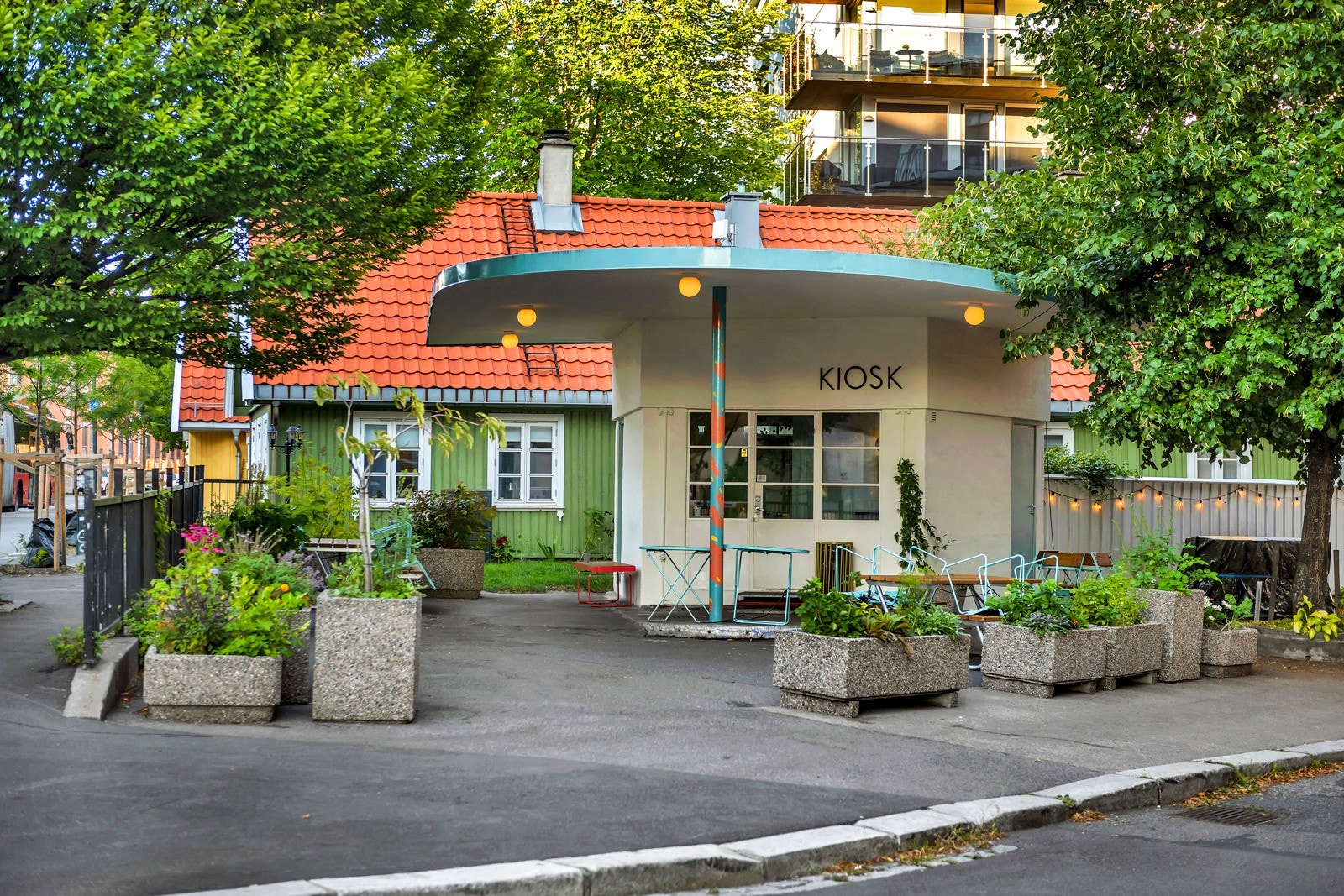 Kisok og kaffebar nederst på Vålerenga/Galgeberg. Galleribilde