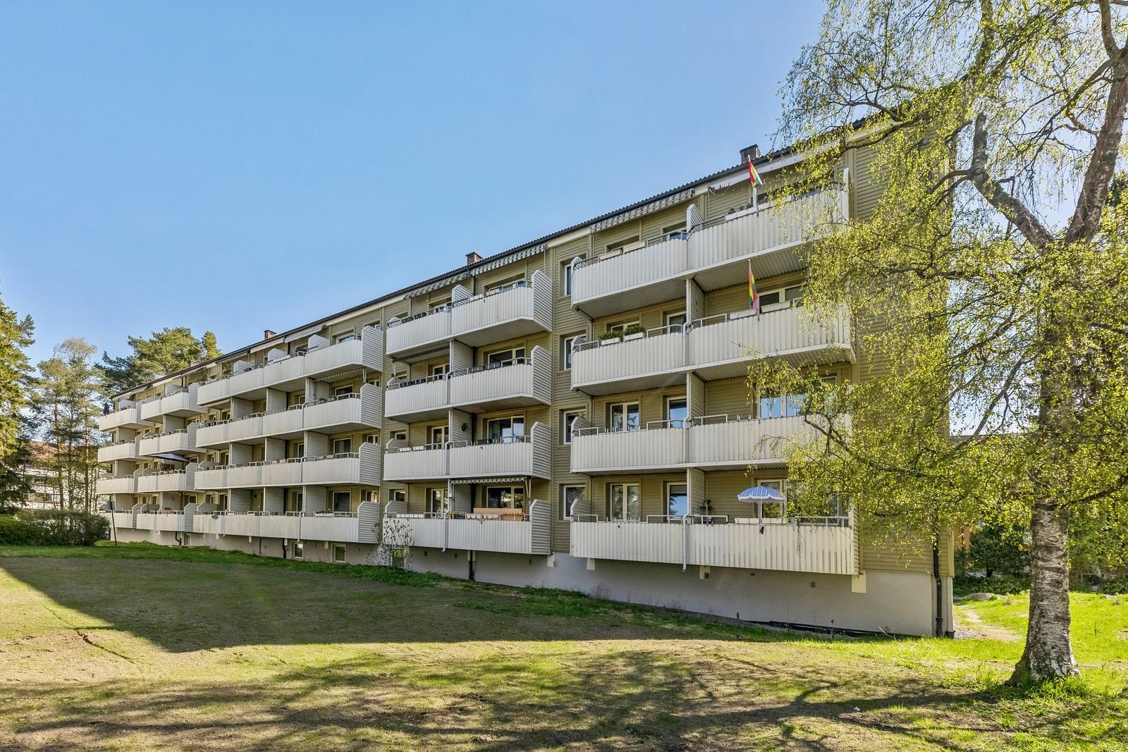 Oppsaltoppen ligger både tett på Østmarka og med gode kollektivforbindelser inn til Oslo sentrum. Galleribilde