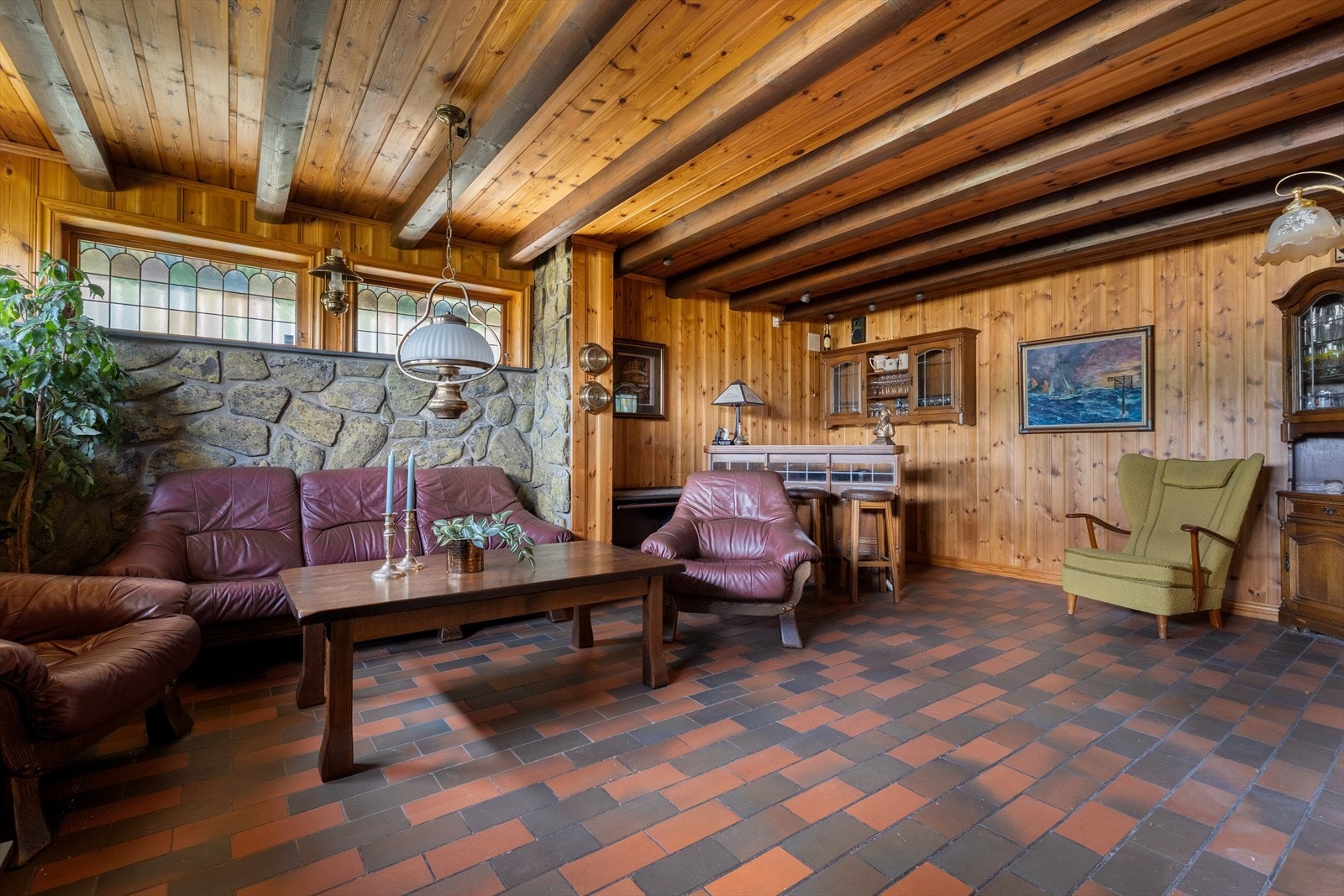 Peisestuen har varmekabler i gulvet. Galleribilde