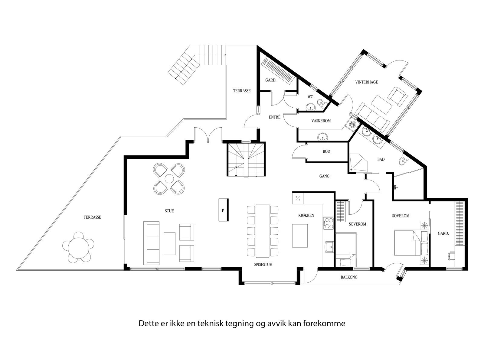 Plantenging 1. etasje Galleribilde