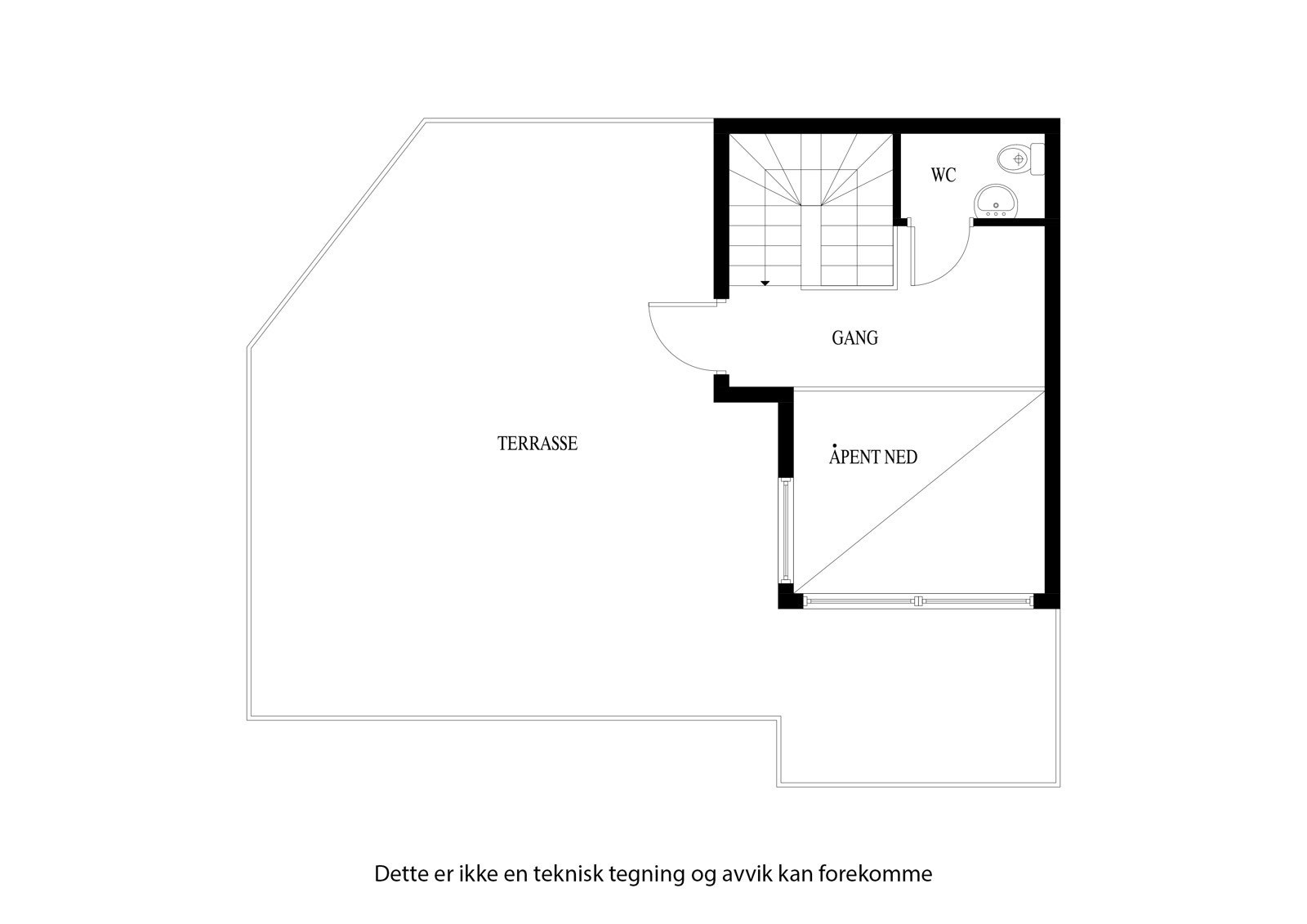 Plantegning 2. etasje Galleribilde