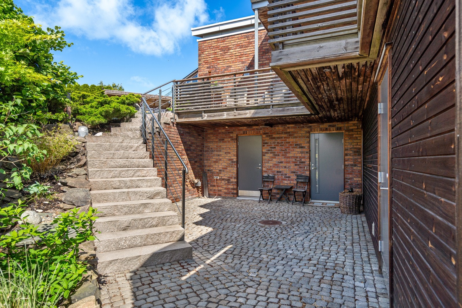 Utstrakt bruk av vakker brosten Galleribilde