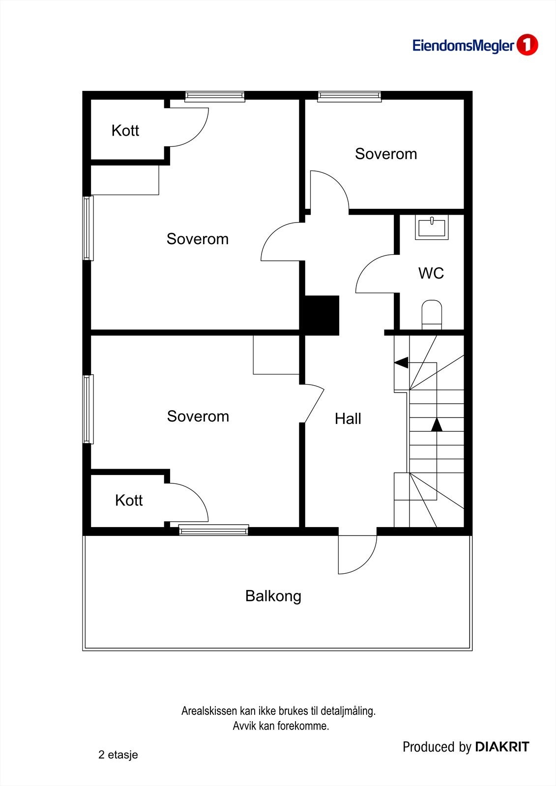 Plantegning 2. etasje Galleribilde