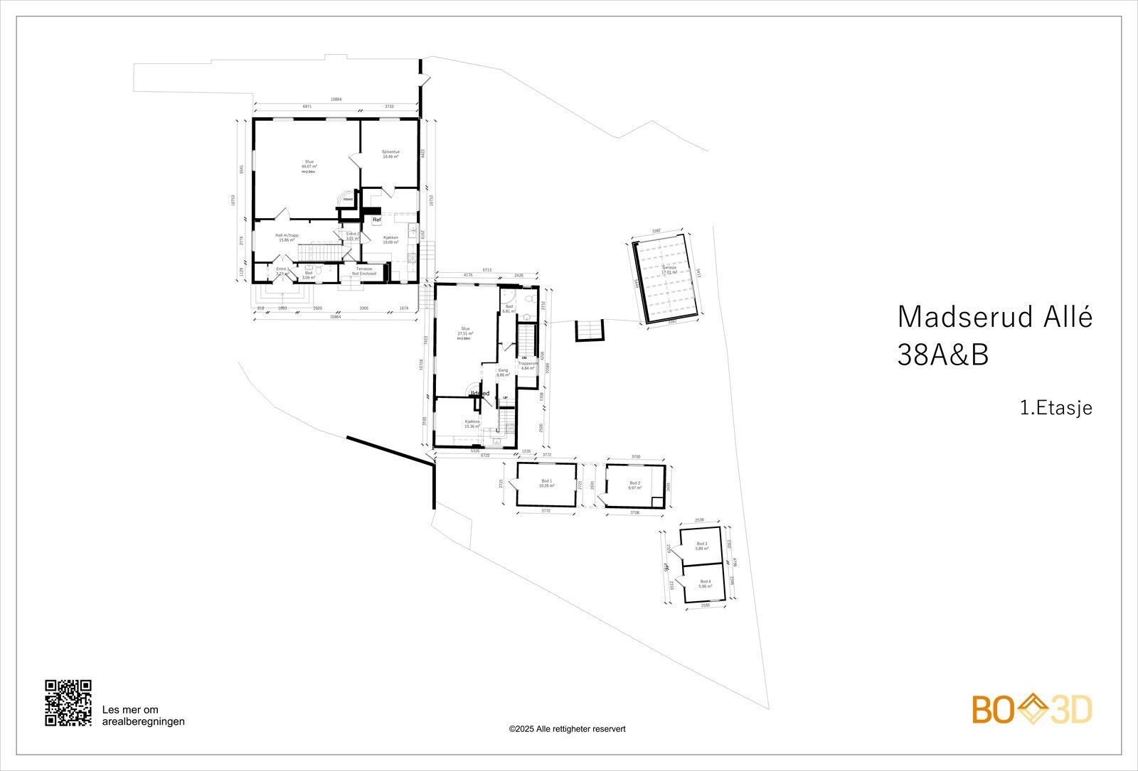 Madserud Allé 38 A og B - Oversikt Galleribilde