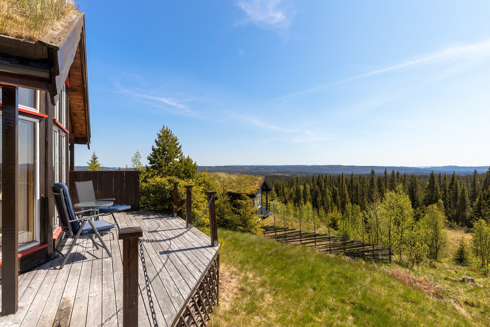 Nydelig utsikt fra terrassen Galleribilde