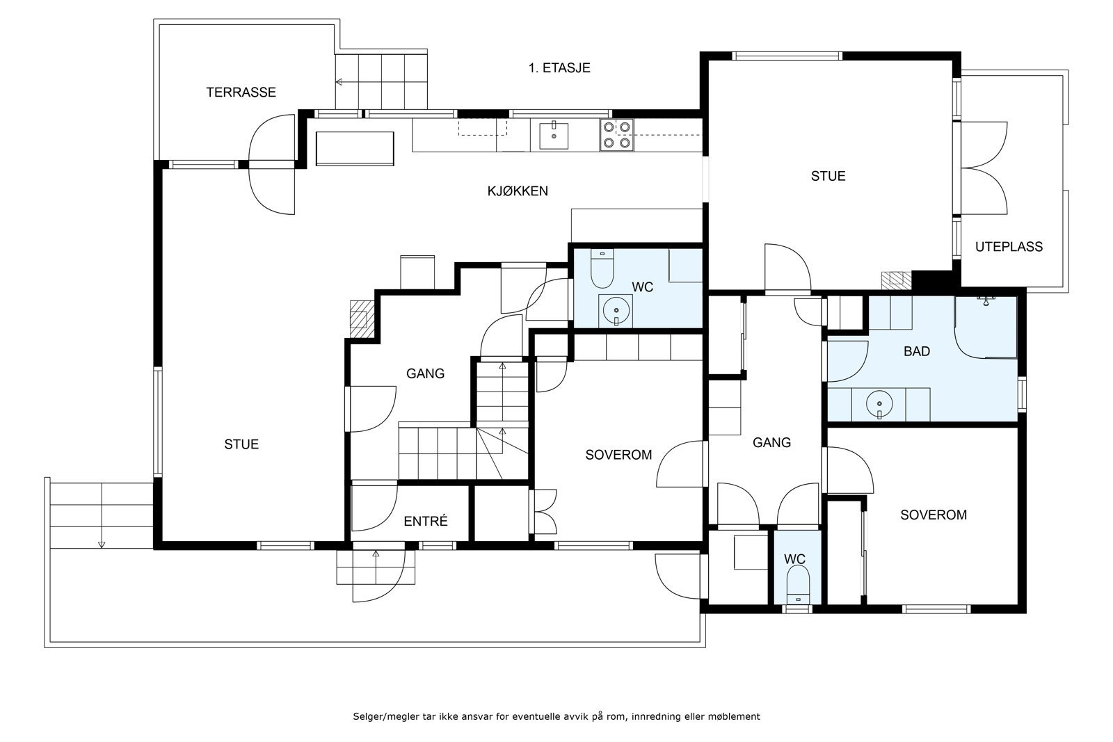 Plantegning for 2. etg. Galleribilde
