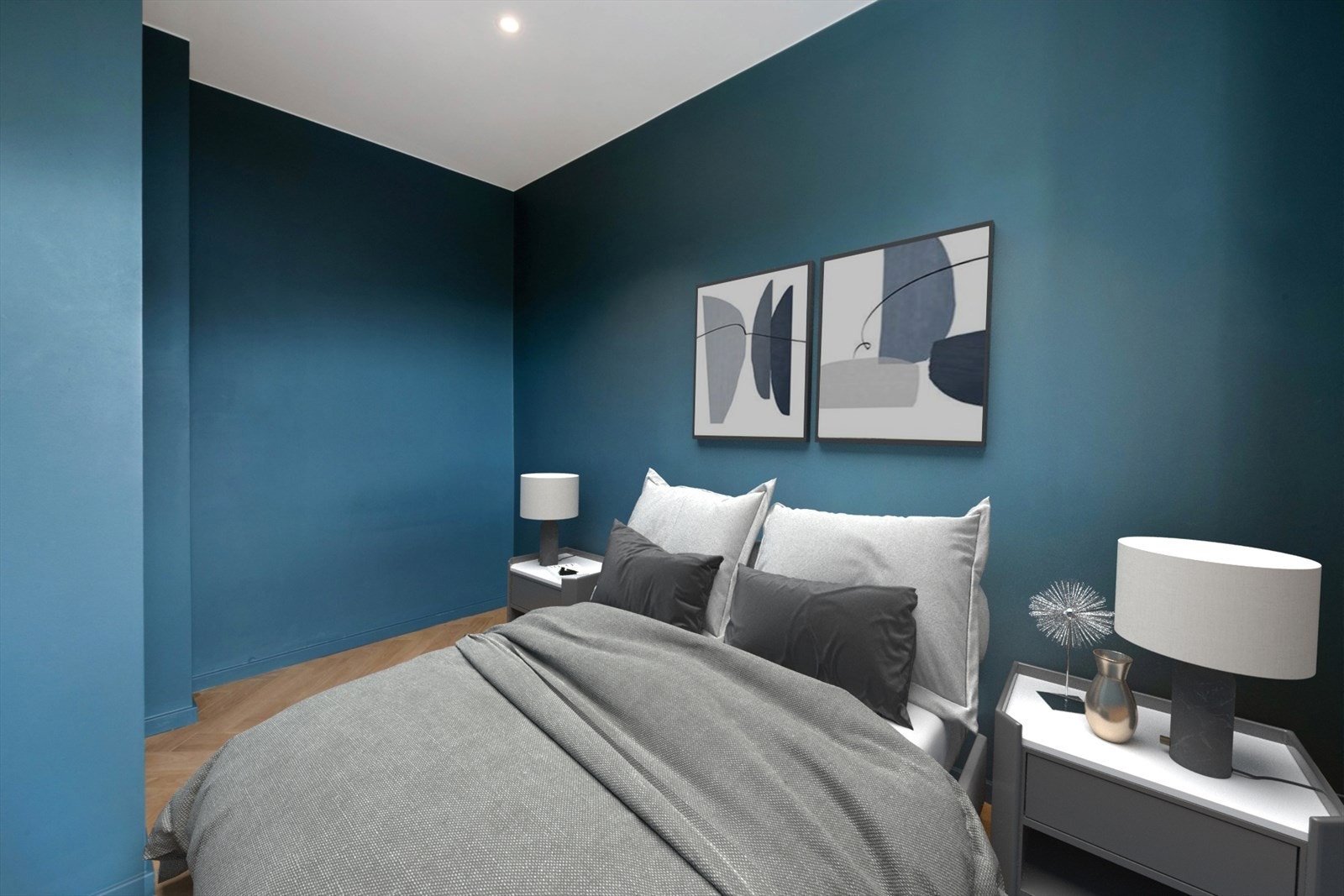 OBS OBS - Digital møblering. Innredning er IKKE målbar - Seng bør stå på langs. Konferer megler for mål. Galleribilde