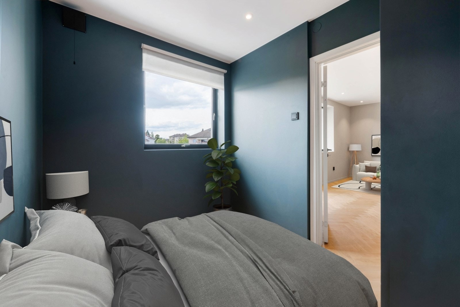 OBS OBS - Digital møblering. Innredning er IKKE målbar - Seng bør stå på langs. Konferer megler for mål. Galleribilde