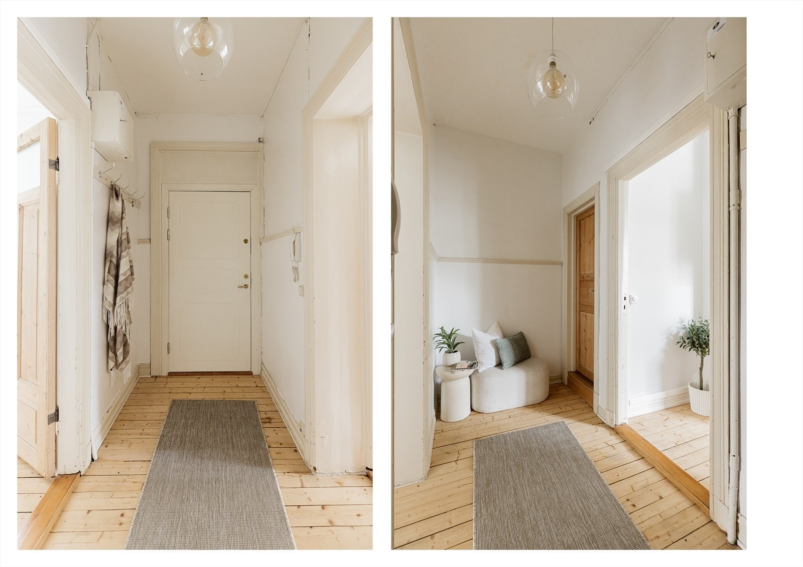 Praktisk entré med plass til yttertøy og sko. Galleribilde