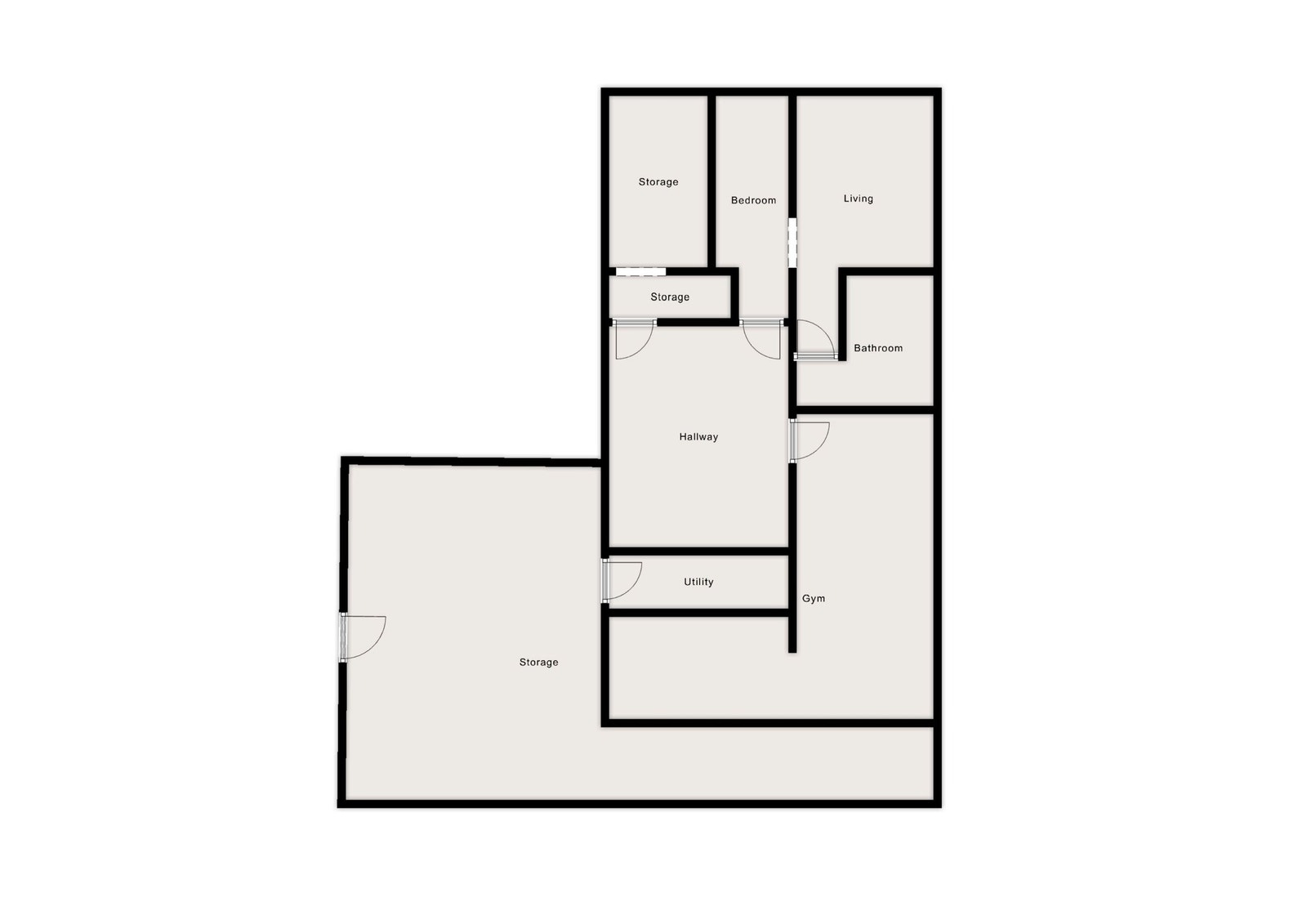 Plantegning av underetasjen. Galleribilde